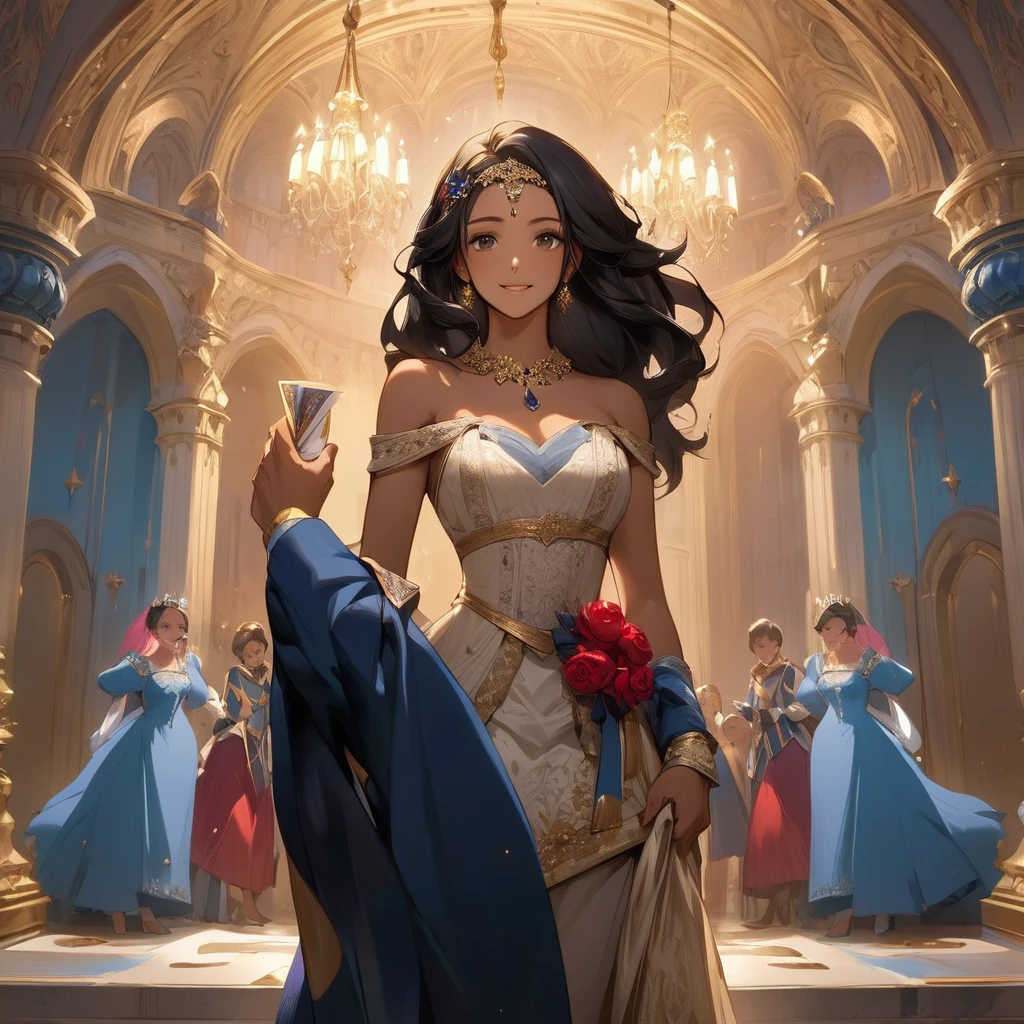 Receiving an invitation to a royal party at his palace for a party at his palace