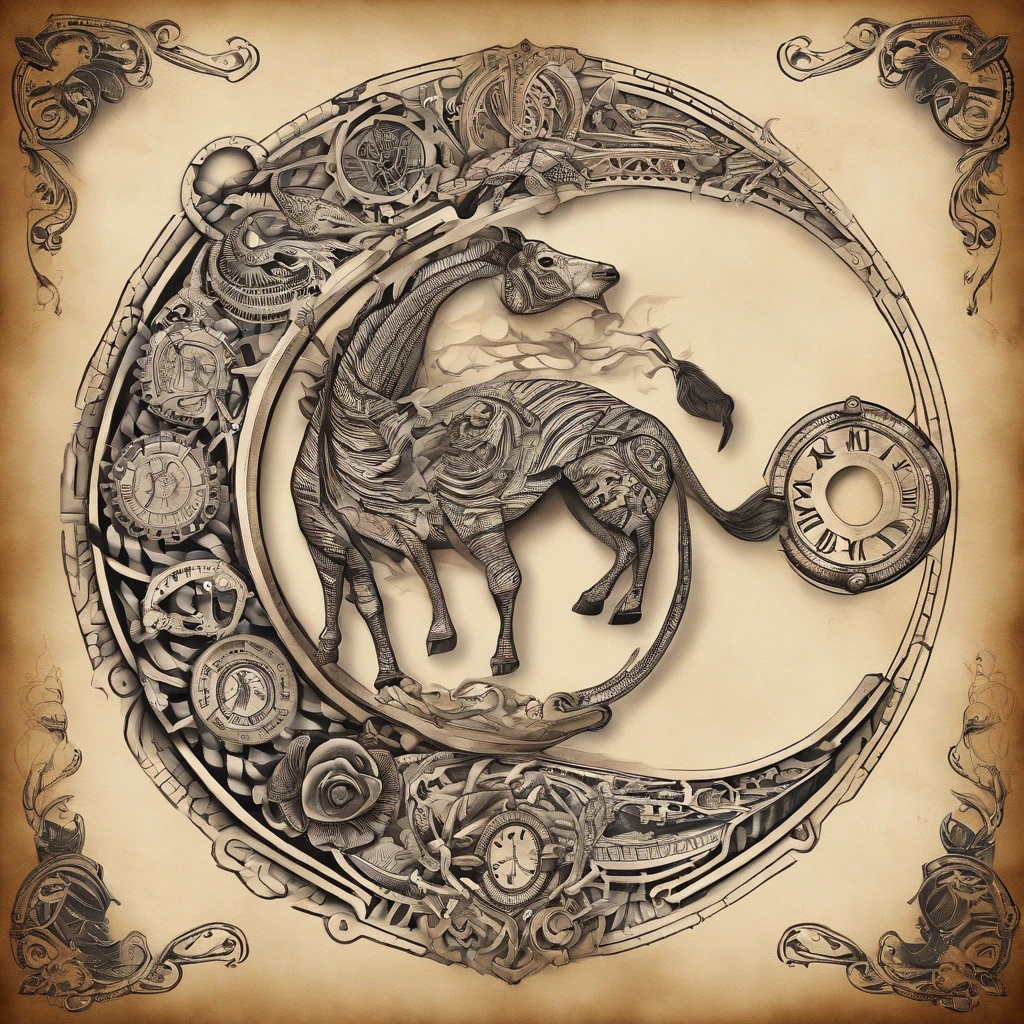 (((Create a tattoo sketch on a blank sheet of paper, Ouroboros with a zebra pattern surrounding a puzzle with a missing piece, show through the Ouroboros the need to loop an event in order to understand it, the puzzle represents autism, add details representing openness))).