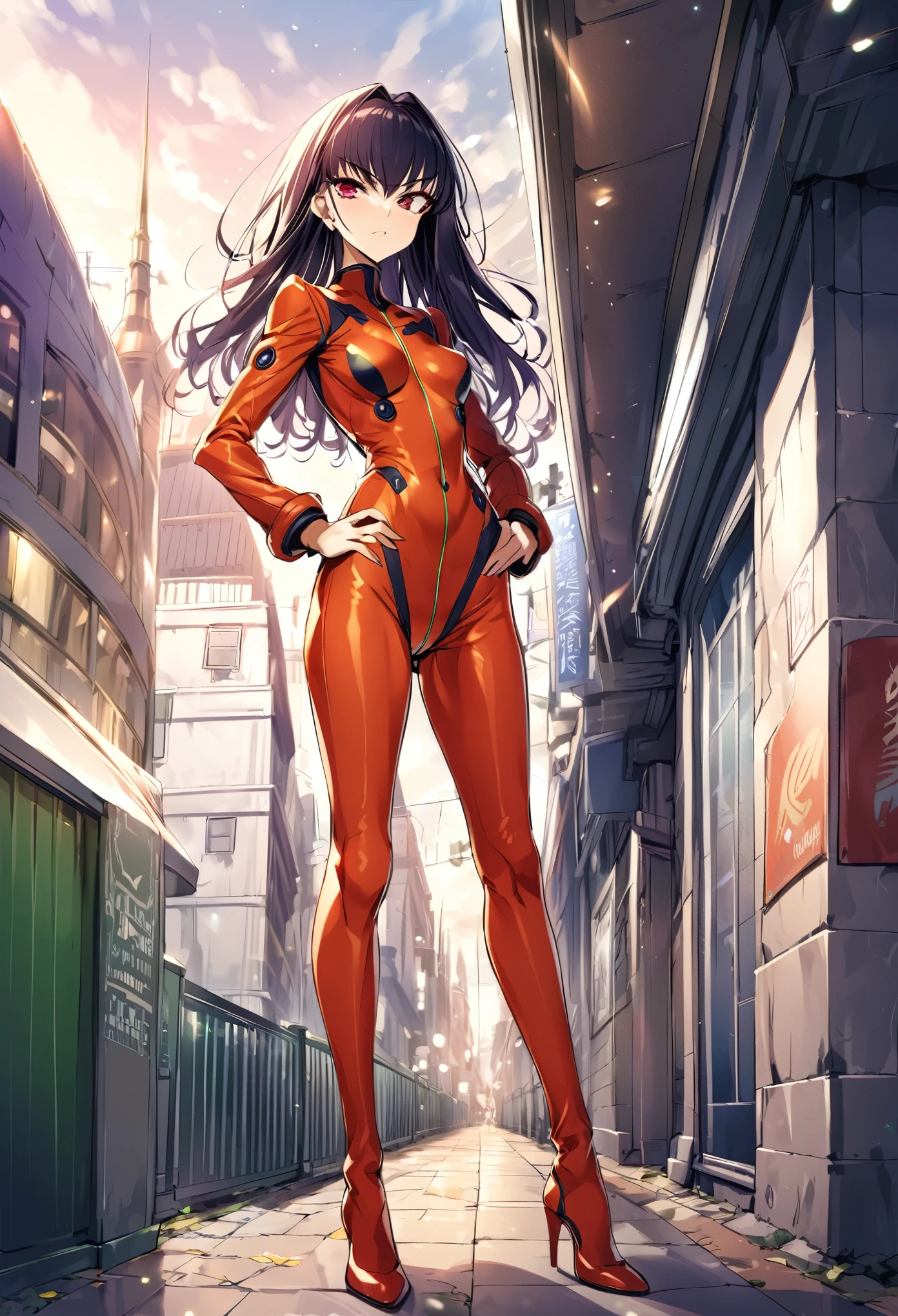 codegeass, c.c., pilot suit, barelegs, beautiful woman, slender, sexy highlegs, public hair,