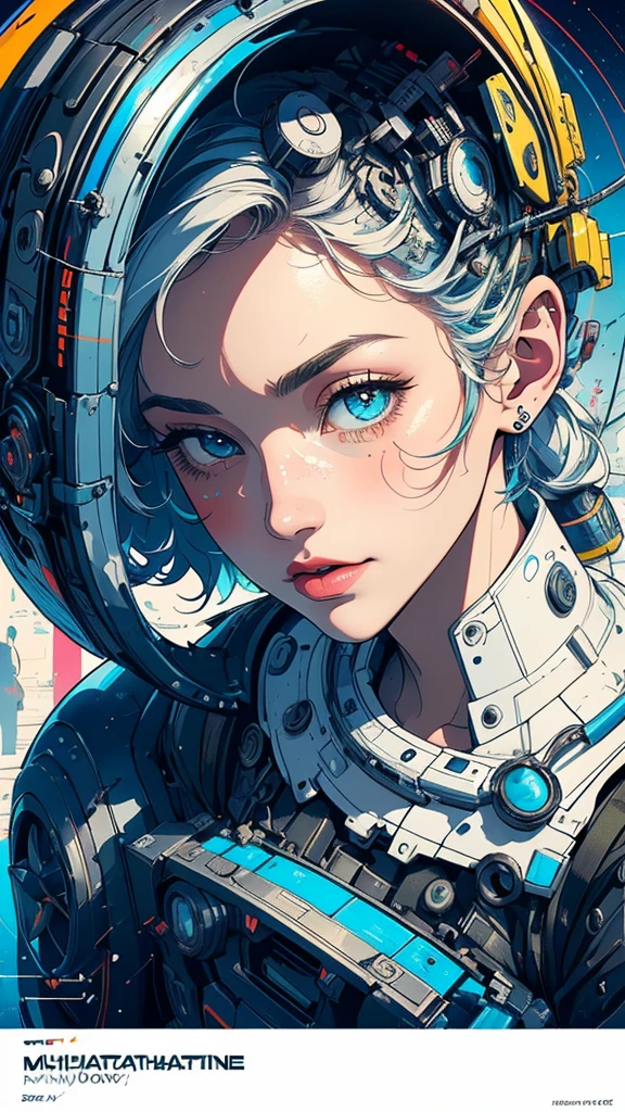 (((masterpiece, highest quality))),(((solo:1.2))),(((1girl:1.2))),32k wallpaper, very detailed, poster, vintage science fiction,(((((geometric cinematic movie poster))))), ((bauhaus)),(shape),(((abstract))),(mid century modern),movie poster,(((((portfolio))))),(((((Close-up))))),(((((bust up))))),((((more various angle)))),(((highlight))),Vast landscape,((((heterochromia)))),(((complete. detailed face))),(((Extremely talented))),(((most complecated machine))),(Colorful color scheme)