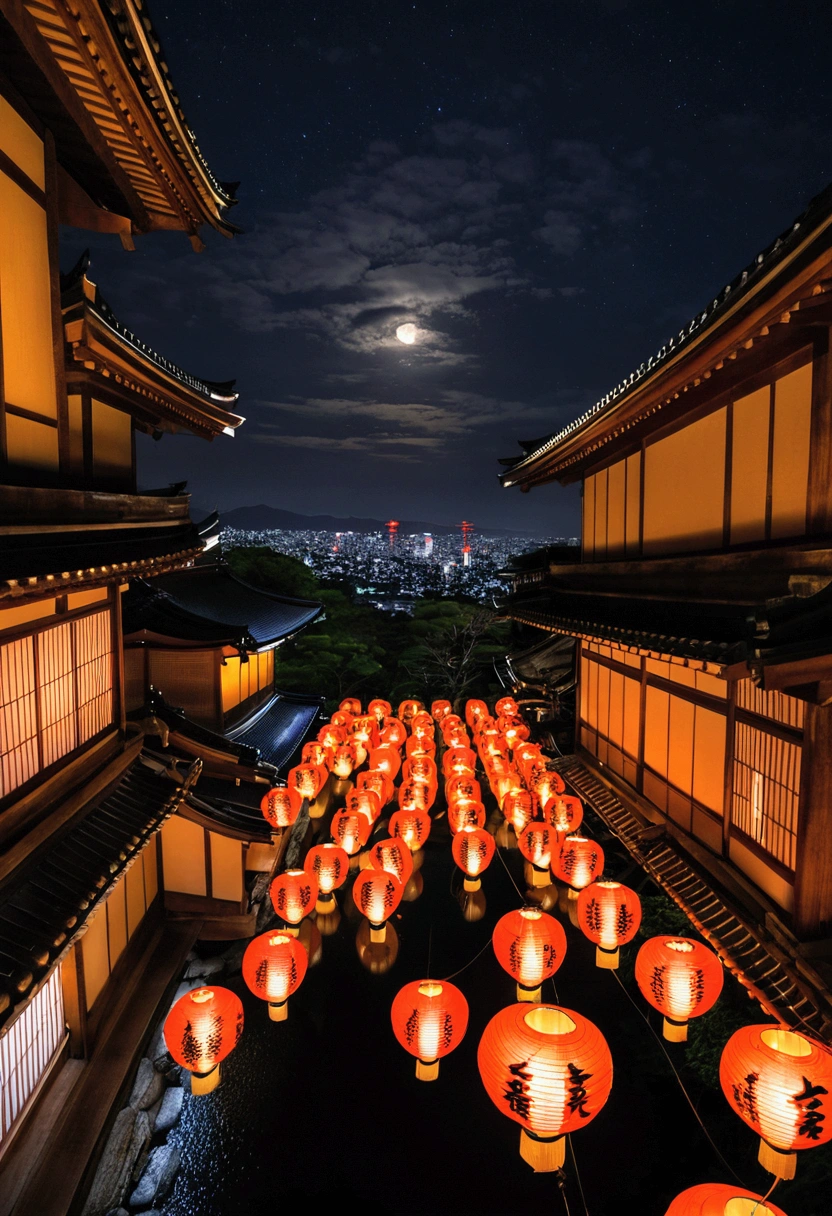 Kyoto Cityscape night Lantern