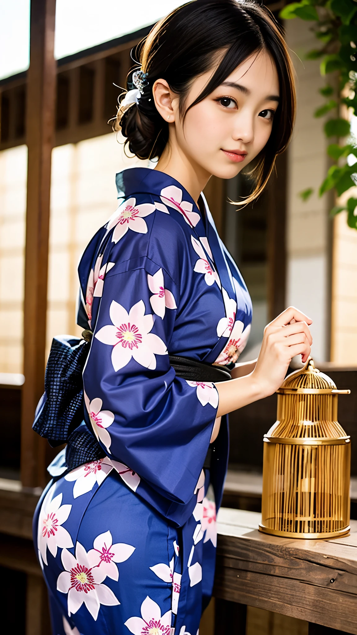 ((Yukata beautiful girl&#39;s first experience in the room:1.4)), (性欲の強いhigh school girl:1.2), (8k, RAW Photos, Highest quality, masterpiece:1.2), Looking at the audience, Viewed from the front, Beautiful white skin, knees, Absurd face is small, Part your bangs down the middle, The forehead is visible, Glare, ((Cute and happy face:1.3)), Ultra-high resolution, ((No underwear on:1.3)), ((Slender body line)), (Outstanding proportions), high school girl, (Idolフェイス, Baby Face:1.65), Japanese women, Are standing, (Photorealistic:1.37), Photon Mapping, Realistic, Cute and small face, Brown eyes, prospect, Written boundary depth, Blurred Background, (I can see the bangs), Silky smooth hair, (Firm stomach:1.3), (Beautiful and slim thighs:1.4), Small beautiful butt, (Curved waist), thigh, Nogizaka idol, Idol, (Detailed hands:1.4, Accurate hands:1.4, Beautiful little hands of a girl:1.3), (Firm and beautiful breasts:1.3), Super quality, Low people, (Clear white skin, Skin with visible pores:1.2), (Focus on the face), Check and correct the garment construction, (Perfect Anatomy:1.4), (Detailed eyes and face:1.3, Professional photography techniques), (Detailed arms and legs:1.4)