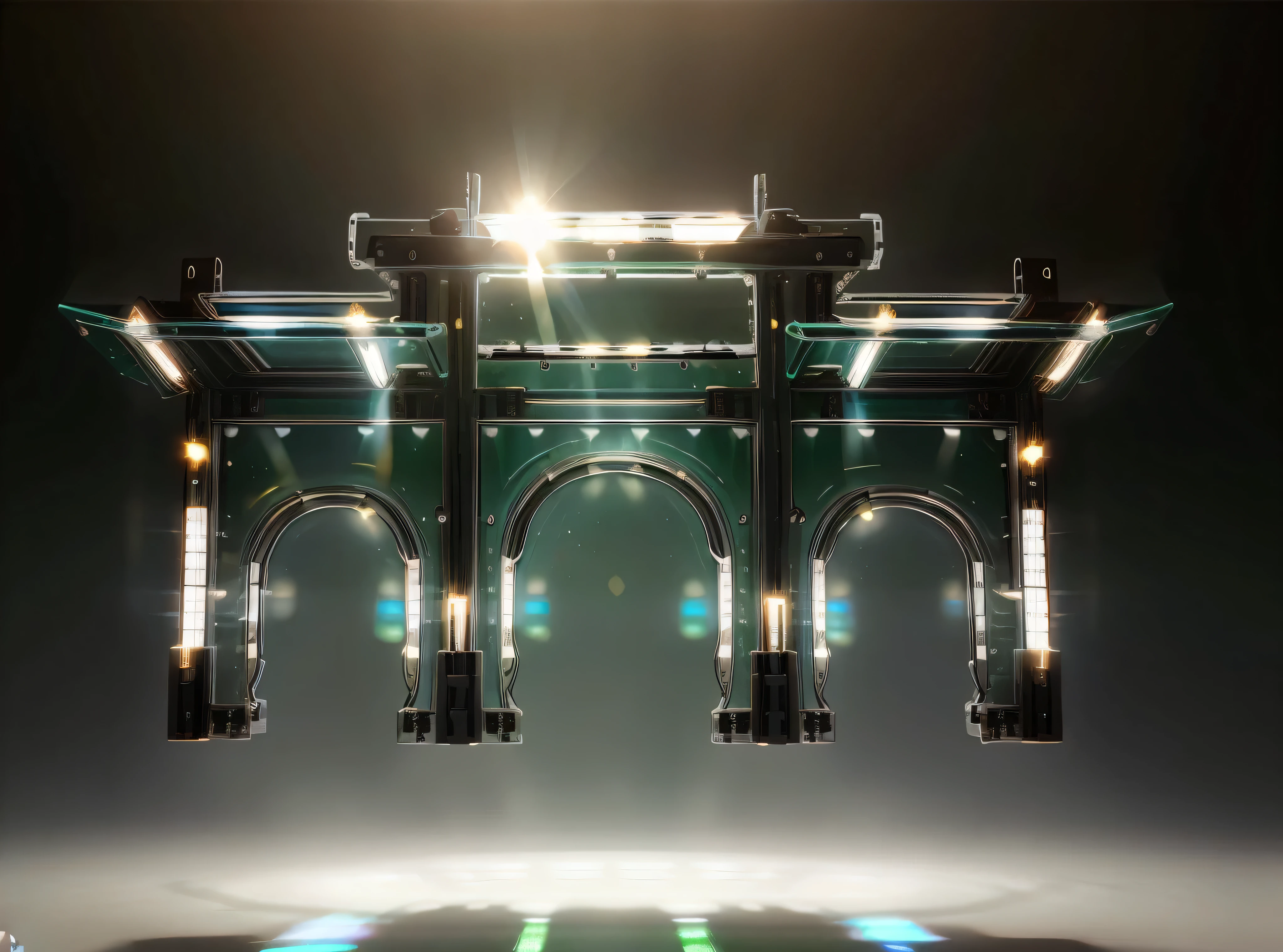 Transparent glass material,Technological light effects,bright background