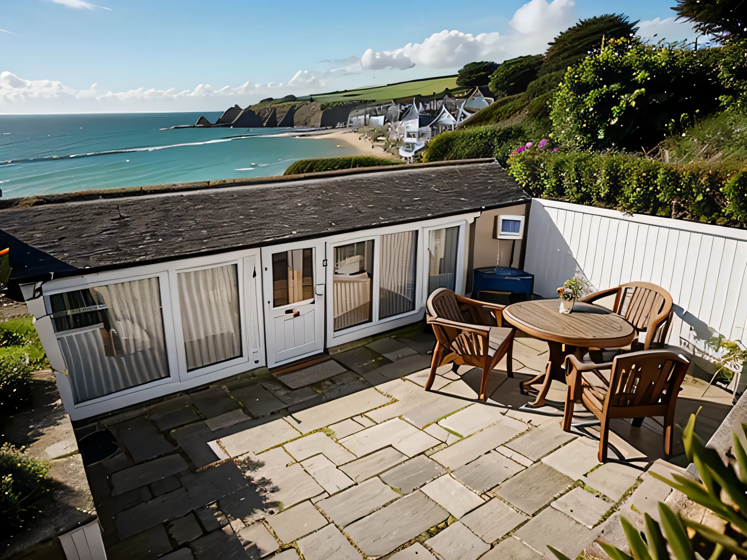 a small boutique hotel in a seaside resort in Cornwall