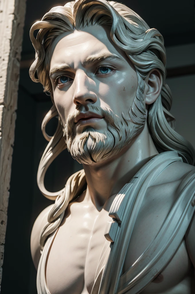a Greek god Zeus from Greek mythology in 4k