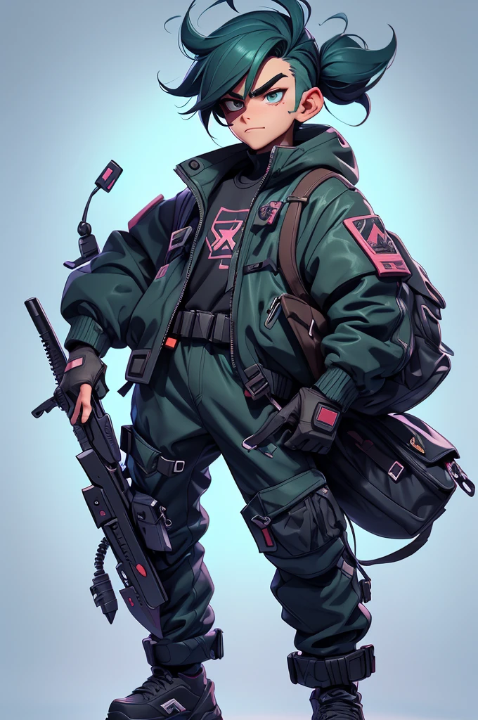 create a cartoon or drawing of a male hacker for me, without being too anime, more cartoonish