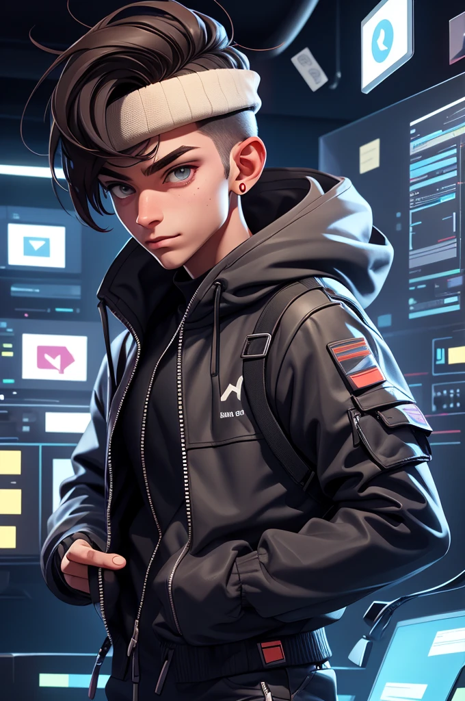 a male hacker
