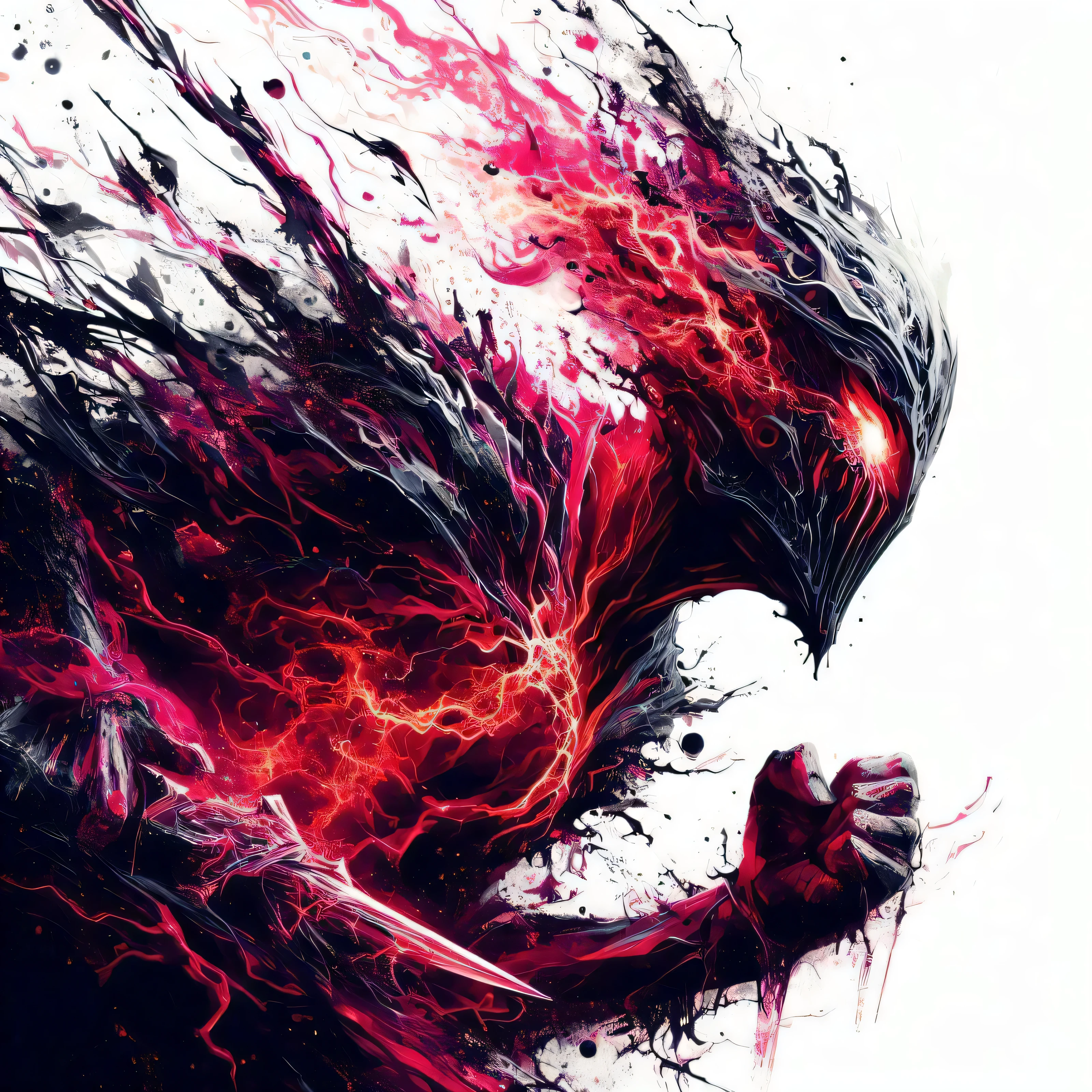 abstract red background fear