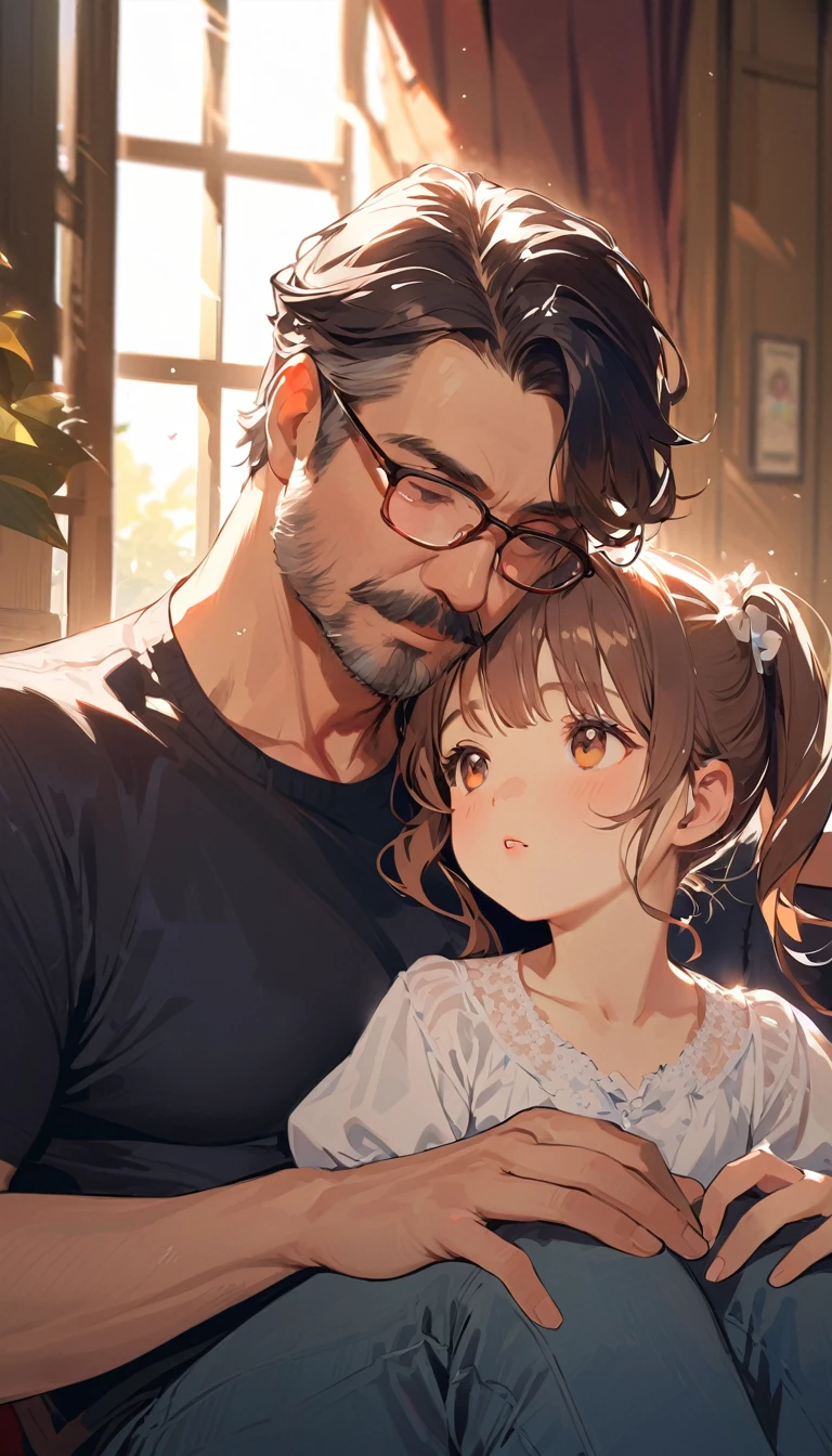 Father and daughter