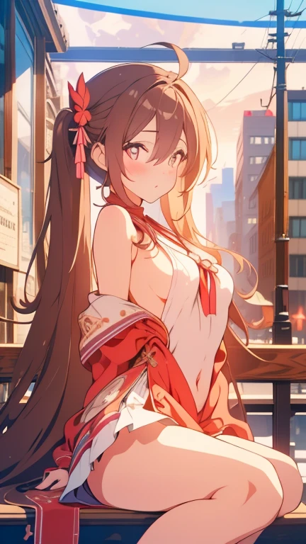 masterpiece, best quality, Walnut V4, 1 Girl, Solitary, blush, Double tail, Long hair, Hair between the eyes, ((Streetwear)), City, outdoor, night, poster, Ultra-detailed 8K, Smooth, high resolution, Ultra-high quality, light, Ambient Occlusion, HD, 2k, 4K, 8K, 16K, Extremely detailed animation, Delicate face, Perfect composition, Wide-angle lens, Atmospheric lighting, Very sexy, Upskirt, Random lower back angle, Uncensored, National Foundation, Uncensored的