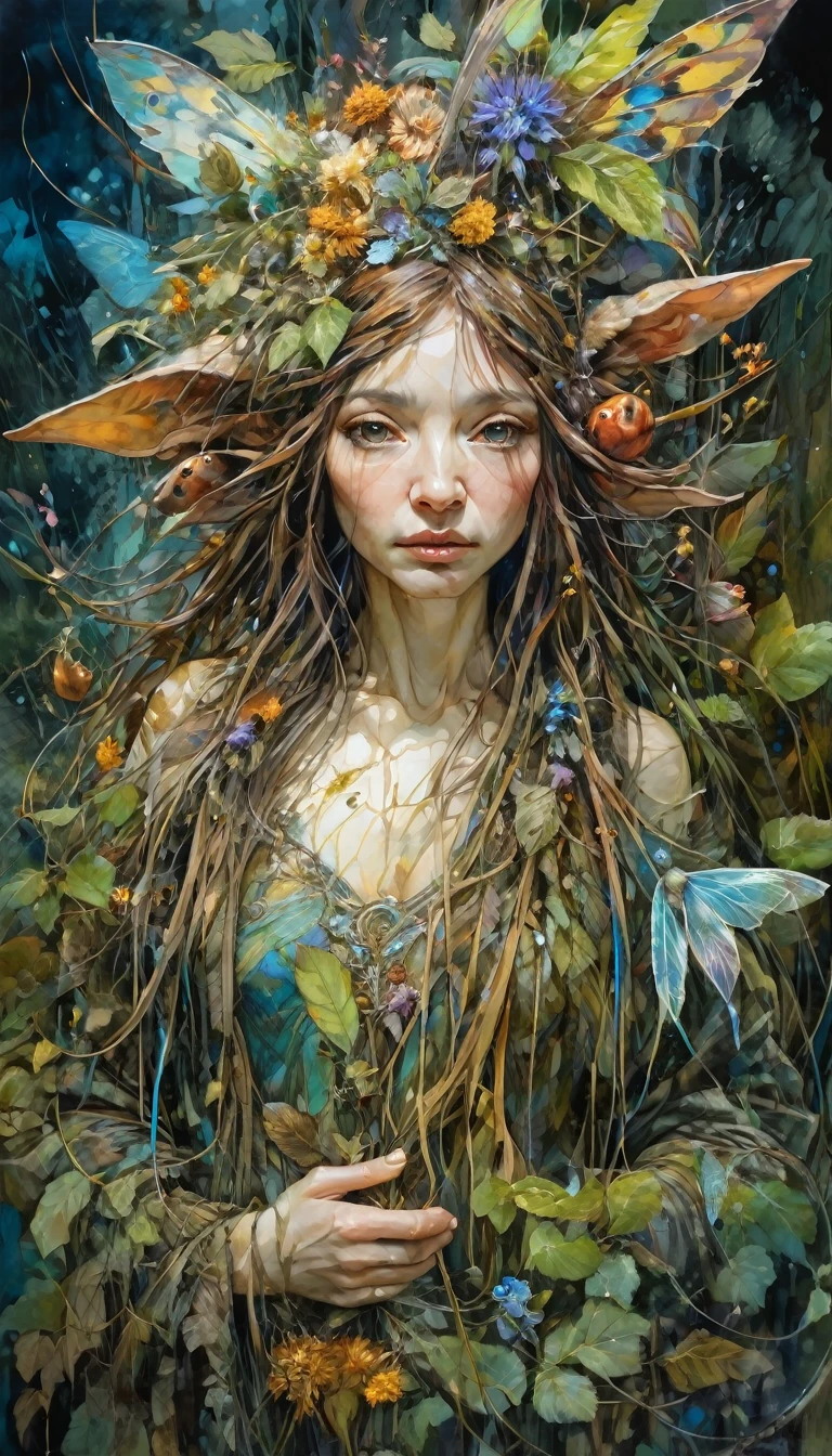 art inspired Brian Froud and Carne Griffiths and Wadim Kashin, intricate details, oil