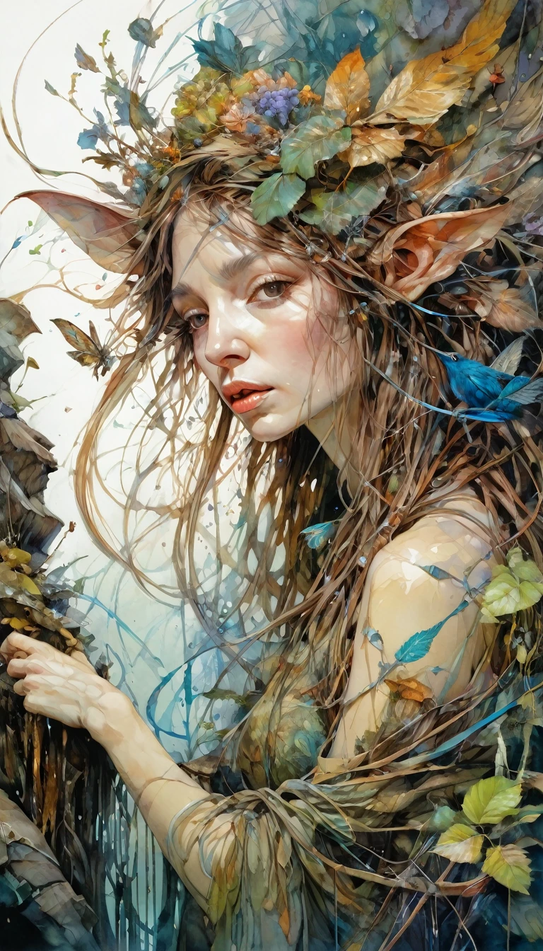art inspired Brian Froud and Carne Griffiths and Wadim Kashin, intricate details, oil