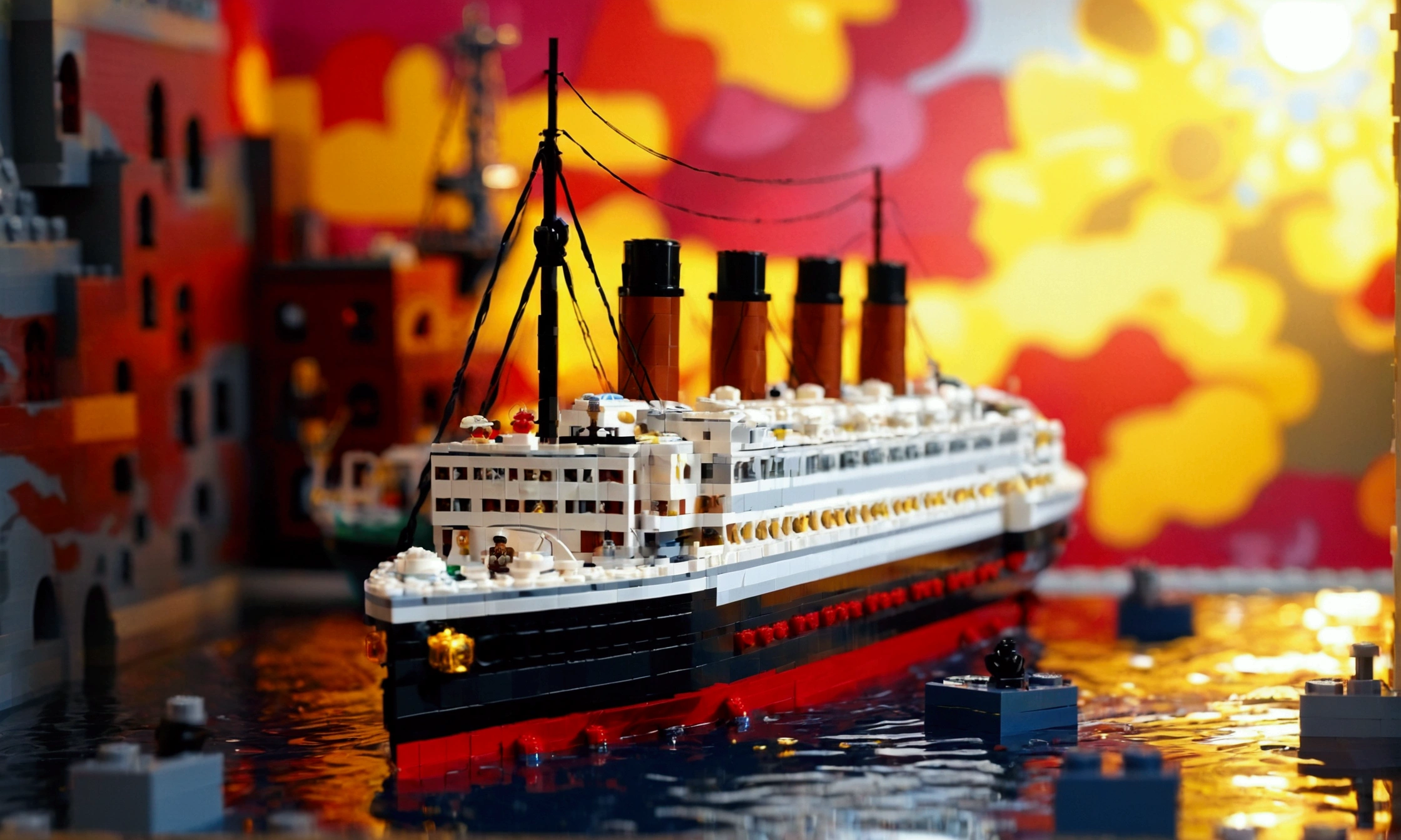 Life-size Titanic ships built only in Lego.