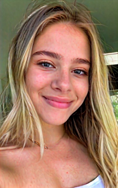 blonder woman, eyes you see, 16 year old young man, angle 45 degrees, instagram friendly smile, Perfect beauty