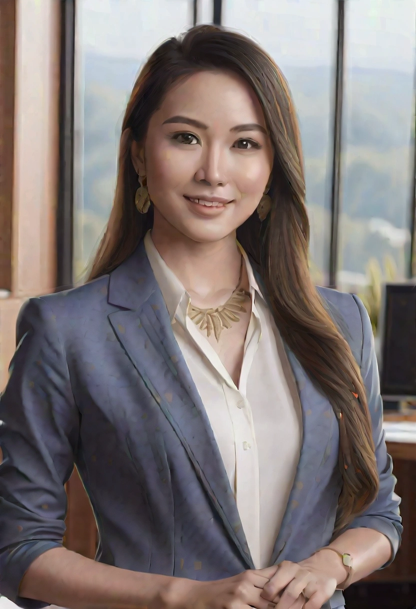 (Highest quality,High resolution:1.2),Realistic,Professional,Highly detailed facial features and full body painting、Ultra-detailed portrait of a 20-year-old Japanese office lady, Are you ready for a date?, In an office environment.
tag: Beautiful attention to detail, Beautiful lip detail, Long eyelashes, Smooth and flawless skin, Elegant office wear, Well-groomed hair, A confident smile, Natural Makeup, Neat appearance, Stylish accessories, Modern office environment, computer and machine, Office chair, Papers and documents, office supplies, Computer Monitor, Keyboard and mouse, phone on the machine, Office Decoration, soft office Lighting, natural dayLight filtering through the window, Calm and focused expression, Relaxed posture, Excited anticipation, Stylish handbags, High heels, Elegant Watches, Delicate Jewelry.
(Main focus) Beautiful office lady in her 20s, Detailed facial features and flawless skin, Her expressive eyes and lips command attention.
(Moderate) This portrait is created in a Realistic and Professional style, High resolutionに似た, Detailed photos and masterpiece paintings.
(Further details) She is wearing stylish office clothes, Perfectly styled hairstyle; The focus is on her face, Full-body images included, Showcasing her confidence and poise. The office is equipped with modern furniture, Including computers, machine, and Office chair. Documents and papers are well organized, and office supplies are within reach. The Lighting is soft and enhances the calming atmosphere. The room also has a touch of elegance..
(Artistic style) The portraits are painted in a natural and vivid style, capture the essence of the subject. The colors are vibrant and vivid, reflecting the natural dayLight filtering through the window. The overall tone of the image is warm and inviting..
(Light) The soft office Lighting creates a warm and welcoming atmosphere, highLighting the subject's features and adding depth to the image.
Note: Professionalンプトは単なるガイドラインです, Depending on your artistic vision、You can change or add details.