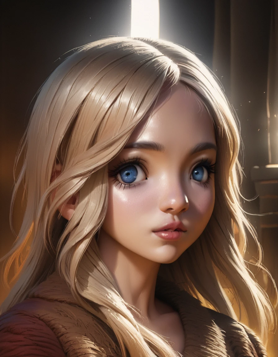 1 girl, beautiful detailed eyes, beautiful detailed lips, extremely detailed eyes and face, long eyelashes, intricate details, realistic, photorealistic, high quality, 8K, masterpiece, cinematic lighting, dramatic lighting, warm color palette, fantasy, digital art, concept art