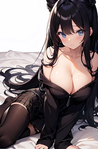Cute beautiful girl,Big Breasts、Long black hair、naked