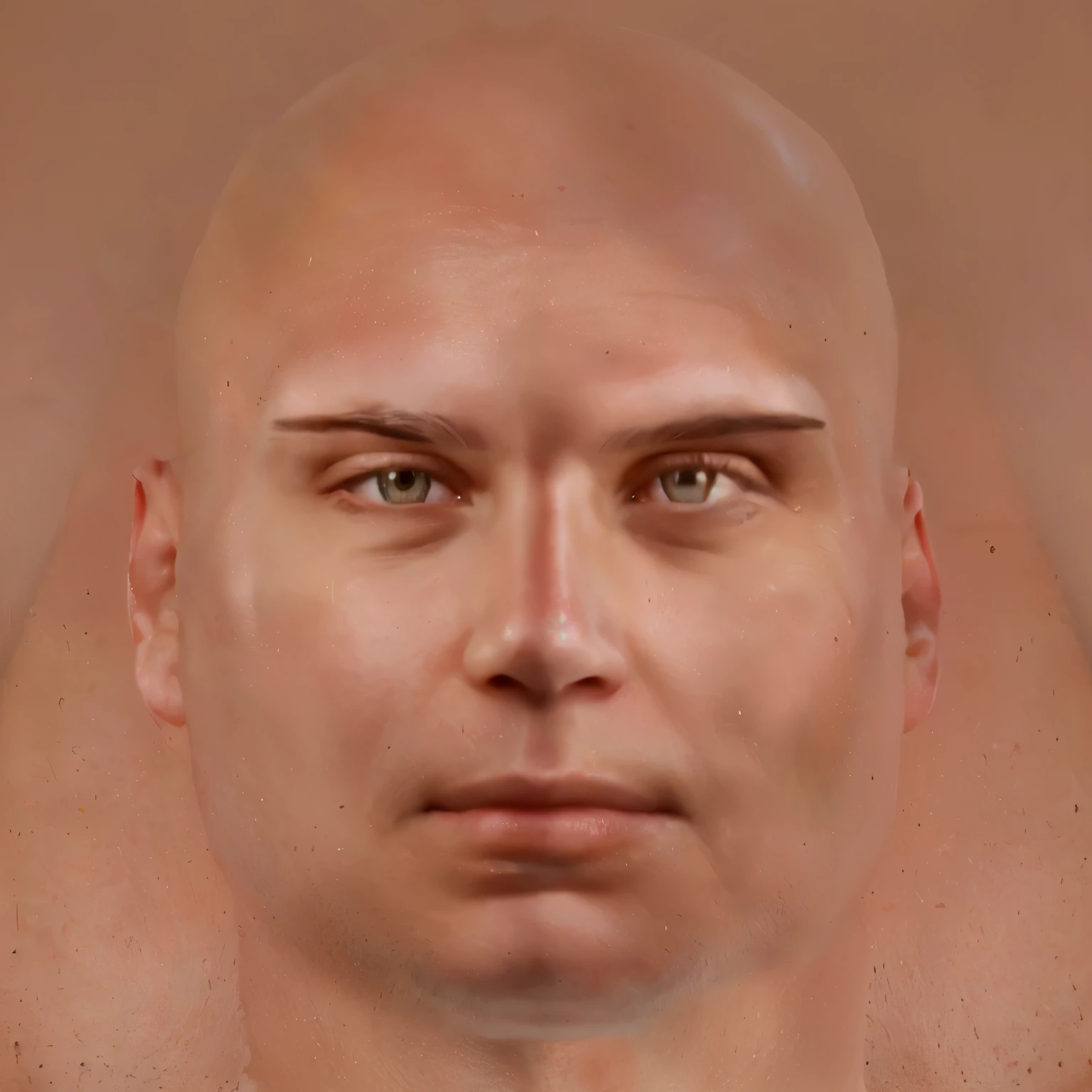 there is a man with a bald head and a bald head, realistically rendered face, realistic restored face, real human face, real human face with skin, biological human face, with detailed facial features, human face realistic, realistic human face, extremely realistic face, face very realistic, realistic face, detailed human face, human realistic face, single realistic face, real human faces