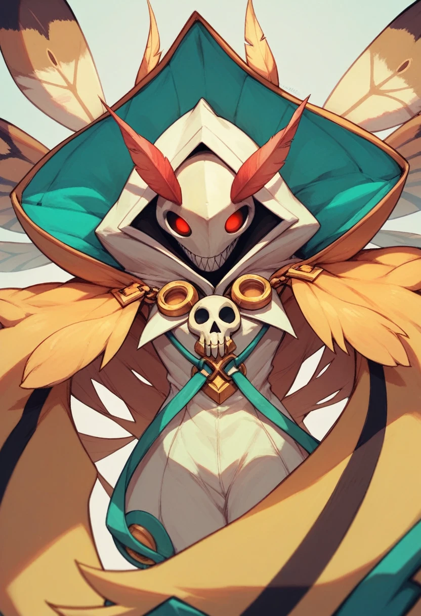  blazblue, Moth With skull 