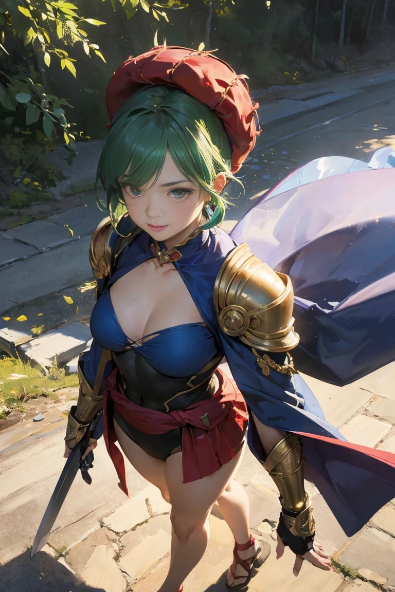 (masterpiece, best quality:1.2), (8k uhd, 16k, 32k, ultra high res), (photorealistic:1.37), (RAW photo), ultimate-realistic, ultimate-realistic details, ultimate-realistic texture, ultimate-intricate details, ultimate-realistic lighting, ultimate-realistic shadow, japanese girl, ultimate-cute face, ultimate-RAW skin, ultimate-realistic eyes, Japanese woman in insect powered suit, cannon mounted on shoulder, very cute face, mechanical, extremely intricate details, full body shot, ultimate photorealistic, big city locked down （（（ＳＦＷ、sound、Highest quality、first-class、masterpiece、Normal body、8K、Detailed face、Ultra-precision、Normal hand、Normal finger、５Finger、Highest）））、beautiful girl、Green Hair、Small breasts、Shortcuts、Blue leotard、Shoulder Off、Black paleo skirt、Red cloak、Circlet、sword of the sky、DRAGON QUEST、Female Hero、In combat、Combat Ready、Lightning Slash、incantation、Gigadein Cinema Lighting，Precision human body，RAW photos，4K - Ultra-realistic，best quality, masterpiece, Ultra-high resolution, (Reality: 1.4),((linoleum,Radiant Skin、Reality的 skin texture、Beautiful skin in every detail、Glowing skin、Glowing skin))、beautiful eyes, Perfect face and eyes、Super Resolution,(Reality的:1.3),(1 Slim girl), Fashion Girl, (Smile),Baseball cap, earrings,(Loose cargo pants)