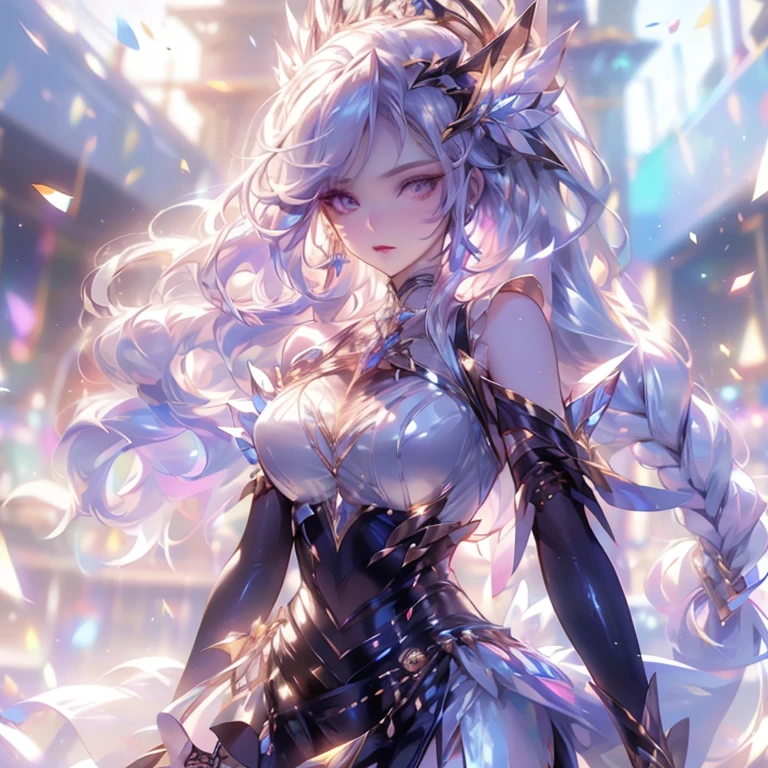 (8K, 4K, best quality, High resolution: 1.2), artwork, Ultra-detailed, hyper details, cinematic Light, Light frown, 1 woman, Alone, pretty face, eyelashes, nose, Glossy lips, (Thin eyes, viewer, Light skin, White skin: 1.5), (perfect_Face), thin waist, ridiculously long hair, black hair, looking at viewer, detailed_background, full_body, dynamic_angle