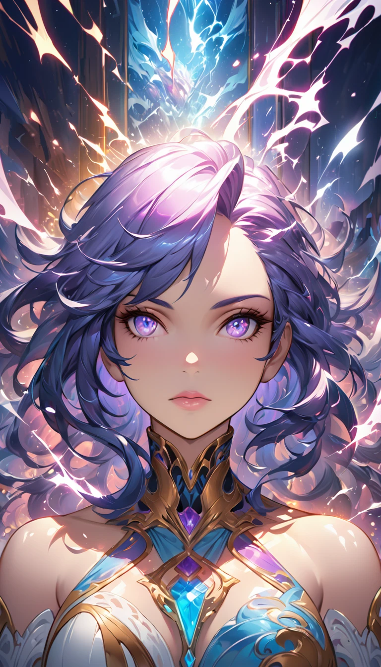 Dark Focus , (Dark gradient watercolor :1.5, Lens Flare:1.5 , Glitter :1.5), （The arms are wings:1.5、Flying wing aircraft、Harpies in Greek mythology:1.5）、full body Esbian、monstergirl、Glow , Dreamy , Dark background、Grid illusion, Colorful, girl、(((Dark sea background:1.5,Psychic in the background:1.5))),((extremely detailed eye:1.5)),{{{Ultra 8K resolution}}},((masutepiece, of the highest quality, Beautiful and aesthetic: 1.2)),{{hyper detailed masterpiece: 1.7}}, {{Cinematic lighting}},(The hair　Transparency:1.5）,(dark hue:1.5，Dark Tone，Big aurora borealis background in the dark:1.5、The Darkness:1.5，Cold reflection:1.5，The edges of the object are reflected by a rainbow:1.5) 、(Golden ratio: 1.2), (Full body: 1.2), (Super Detail: 1.3), (girl with: 1.3), (Fractal Art: 1.3), {{{Glitter Pupil:1.25}}}) , ((rainbow-colored hair:1.2、colourful hair、Half blue and half red hair:1.5,Shiny hair: 1.2)), (Heterochromia), (full body Esbian), (Hyper-detailing), ((delicate detail)), (intricate-detail), ((Cinematic Light, Highest quality backlight)), High contrast, {{{The best lighting, Very delicate and beautiful}}}, (( Cinematic Light)), (ray trace reflection, Glow), (((glowing aura)), {{{Glowing hair:1.25}}}, ((Super Detail)), (8K)), ((a closeup)), ((Brown skin)), ((Seductive smile)) ,((high angle full body shot)), (Full body:1.2)、(firmament:1.5)