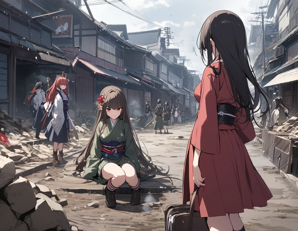 The End of the World、Final War、Japan,girls,