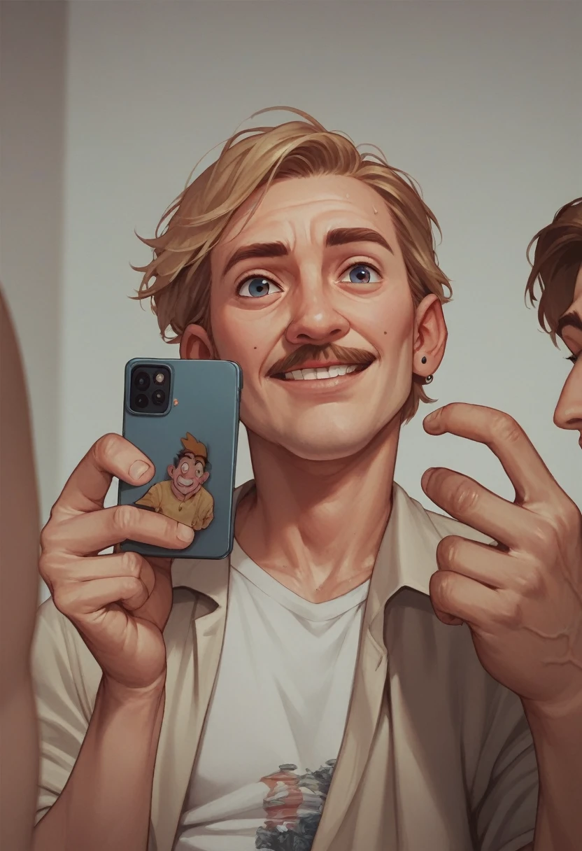 Create Disney Picture. One father with 3 boy and 1 girl childrens