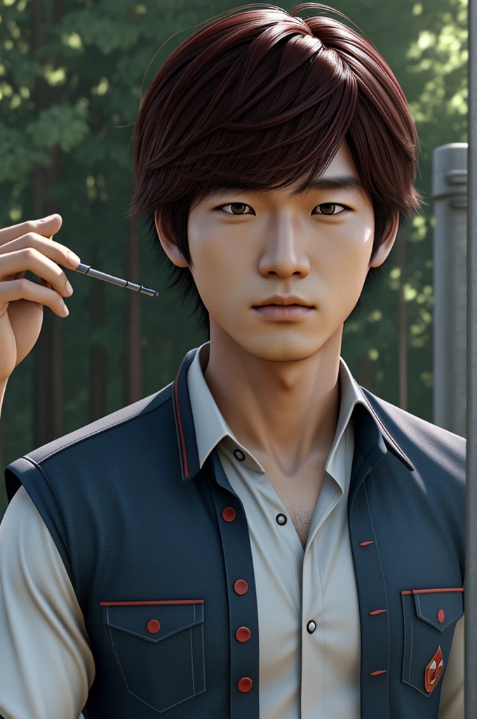 Sung Jin-woo from solo leveling, 3d realistic, Anime