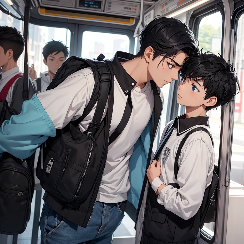 The bus is responsible for transporting new students to the school's location.

At this moment, the freshmen waiting for the bus sneakily size up a boy among them who is holding a cellphone.
The boy is wearing the uniform of Tokyo Metropolitan Advanced Nurturing High School. The form-fitting uniform outlines his slender and well-proportioned figure, highlighting his identity as a first-year student.

The boy has short ink-black hair, a well-defined face with a straight nose, and a handsome appearance that makes him stand out among his peers.

At the age of seventeen, the boy's appearance still reveals a hint of youthful innocence.

However, his eyes, clear-cut in black and white, convey a calm and composed gaze, making him seem mature beyond his youthful exterior.

A person's gaze and temperament are shaped through experiences.

With the experience of his previous life, plus the superpower to read others' minds and exceptional learning ability, this boy's psychological age is much older than his actual age.
The boy named 'Shimizu Yuto' is looking at his phone, murmuring to himself, "Ever since I arrived on this island, my phone has had no signal."