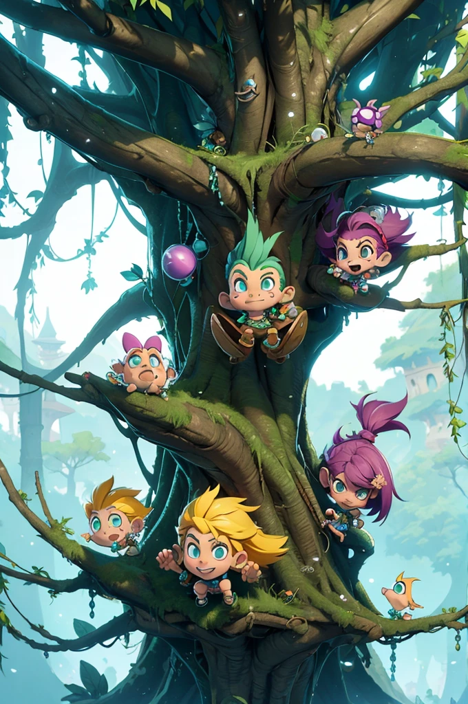 Rayman Legends style tree