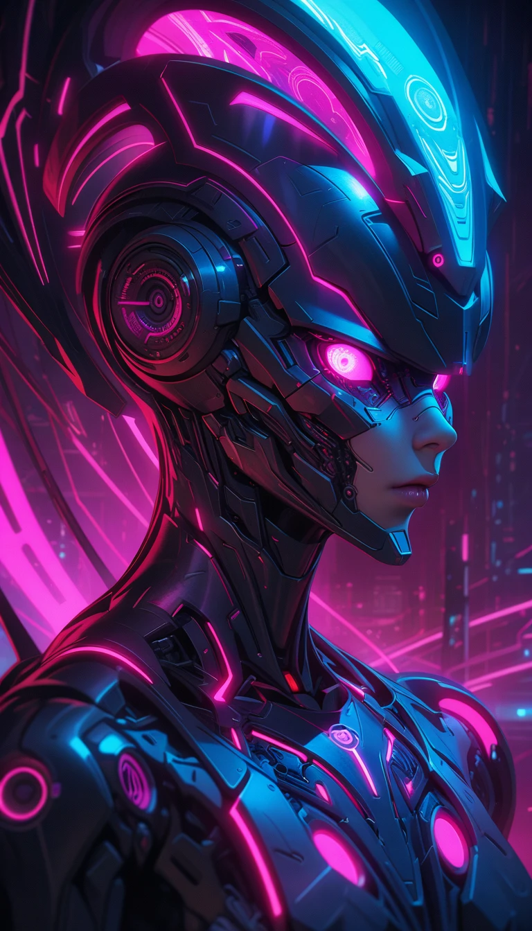 ((best quality)) , ((masterpiece)) , (detailed),Jean-Joseph Benjamin-Constant, Glowwave, Photograph, Jake Parker, Alan Davis, Hipster Art, Cleancore, Art Deco Girl, Monstrous and Boring, Swirling, Metalcore, Film Washi, portrait art by Stanisław Ignacy Witkiewicz, detailed, intricate, background inspired, luxury, pure,(((biomechanical style . blend of organic and mechanical elements, futuristic, cybernetic, detailed, intricate)))