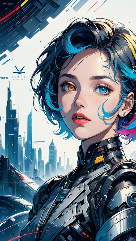 (((masterpiece, highest quality))),(((solo:1.2))),(((1girl:1.2))),32k wallpaper, very detailed, poster, vintage science fiction,(((((geometric cinematic movie poster))))), ((bauhaus)),(shape),(((abstract))),(mid century modern),movie poster,(((((portfolio))))),(((((Close-up))))),(((((bust up))))),((((more various angle)))),(((highlight))),Vast landscape,((((heterochromia)))),(((complete. detailed face))),(((Extremely talented))),(((most complecated machine))),(Colorful color scheme)