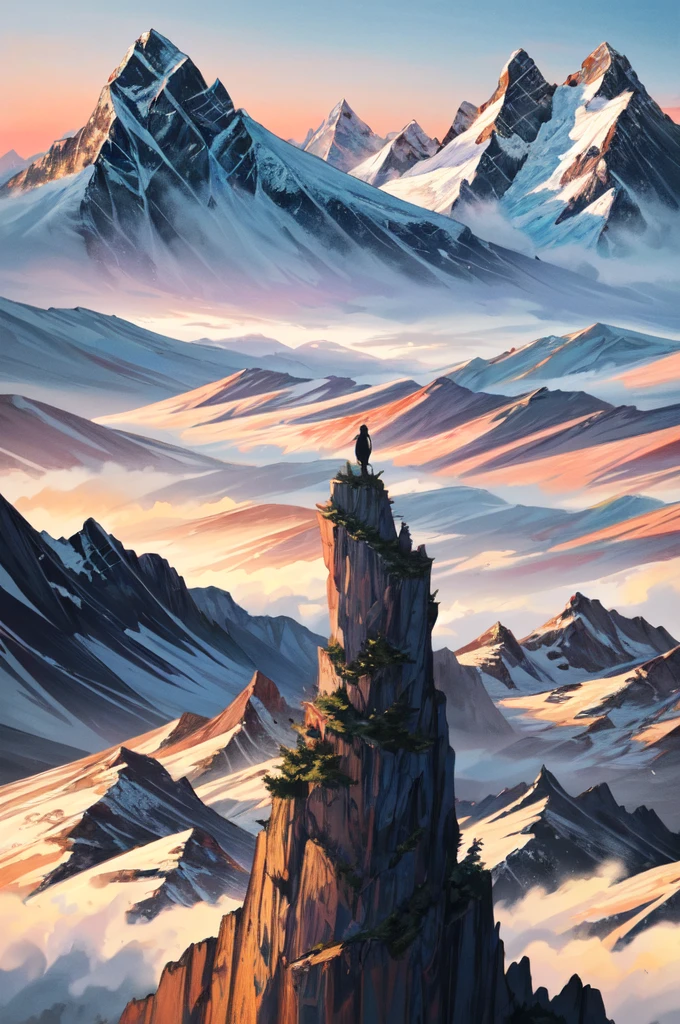 A breathtaking landscape of towering mountains, bathed in the golden light of the setting sun, casting long shadows across the rugged terrain. The peaks, sharp and majestic, reach towards the heavens, their snow-capped summits glistening in the fading light. Dotted throughout the scene, vibrant wildflowers burst with color, adding a touch of delicate beauty to the grandeur of the surroundings. The air is crisp and filled with a sense of awe-inspiring tranquility, as if time stands still in this magnificent moment.
The environment of the scene is filled with a sense of vastness and immensity. The mountains stretch as far as the eye can see, their peaks disappearing into a soft haze in the distance. The sky above is a canvas of swirling clouds, painted in hues of pink and purple, reflecting the dying light of the day. A gentle breeze whispers through the valleys, carrying with it the scent of pine trees and the distant call of a solitary bird.
The mood of the scene is one of awe and wonder. It evokes a sense of humbleness in the face of nature's grandeur, as if the viewer is a tiny speck in the vastness of the world. There is a serenity that permeates the air, a peacefulness that calms the soul and invites contemplation. It is a moment frozen in time, where the worries and stresses of everyday life fade away, replaced by a sense of clarity and perspective.
Captured with a high-end digital camera, the photo showcases the intricate details of the landscape. The camera model used is a top-of-the-line DSLR, known for its exceptional image quality and dynamic range. The color film type chosen is a professional-grade option, known for its vibrant and true-to-life color reproduction. The lens used is a wide-angle lens, allowing for the expansive scene to be captured in all its glory. The photographer employs advanced techniques such as long exposure to capture the movement of the clouds, adding a touch of drama to the composition.
Directors: Christopher Nolan, Ridley Sco