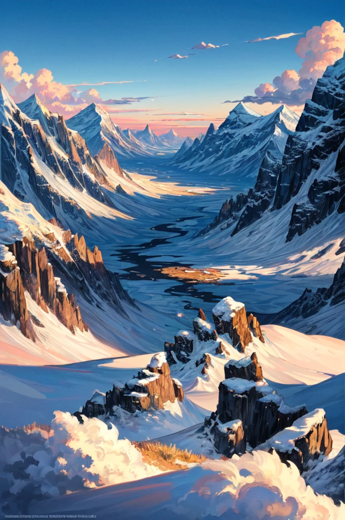 A breathtaking landscape of towering mountains, bathed in the golden light of the setting sun, casting long shadows across the rugged terrain. The peaks, sharp and majestic, reach towards the heavens, their snow-capped summits glistening in the fading light. Dotted throughout the scene, vibrant wildflowers burst with color, adding a touch of delicate beauty to the grandeur of the surroundings. The air is crisp and filled with a sense of awe-inspiring tranquility, as if time stands still in this magnificent moment.
The environment of the scene is filled with a sense of vastness and immensity. The mountains stretch as far as the eye can see, their peaks disappearing into a soft haze in the distance. The sky above is a canvas of swirling clouds, painted in hues of pink and purple, reflecting the dying light of the day. A gentle breeze whispers through the valleys, carrying with it the scent of pine trees and the distant call of a solitary bird.
The mood of the scene is one of awe and wonder. It evokes a sense of humbleness in the face of nature's grandeur, as if the viewer is a tiny speck in the vastness of the world. There is a serenity that permeates the air, a peacefulness that calms the soul and invites contemplation. It is a moment frozen in time, where the worries and stresses of everyday life fade away, replaced by a sense of clarity and perspective.
Captured with a high-end digital camera, the photo showcases the intricate details of the landscape. The camera model used is a top-of-the-line DSLR, known for its exceptional image quality and dynamic range. The color film type chosen is a professional-grade option, known for its vibrant and true-to-life color reproduction. The lens used is a wide-angle lens, allowing for the expansive scene to be captured in all its glory. The photographer employs advanced techniques such as long exposure to capture the movement of the clouds, adding a touch of drama to the composition.
Directors: Christopher Nolan, Ridley Sco