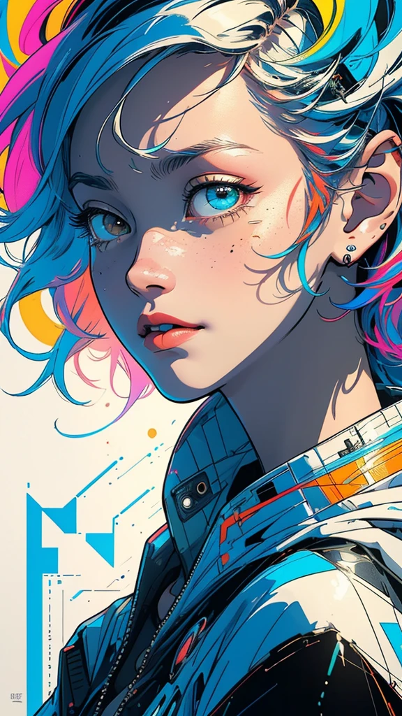 (((masterpiece, highest quality))),(((solo:1.2))),(((1girl:1.2))),32k wallpaper, very detailed, poster, vintage science fiction,(((((geometric cinematic movie poster))))), ((bauhaus)),(shape),(((abstract))),(mid century modern),movie poster,(((((portfolio))))),(((((Close-up))))),(((((bust up))))),((((more various angle)))),(((highlight))),Vast landscape,((((heterochromia)))),(((complete. detailed face))),(((Extremely talented))),(((most complecated machine))),(Colorful color scheme)