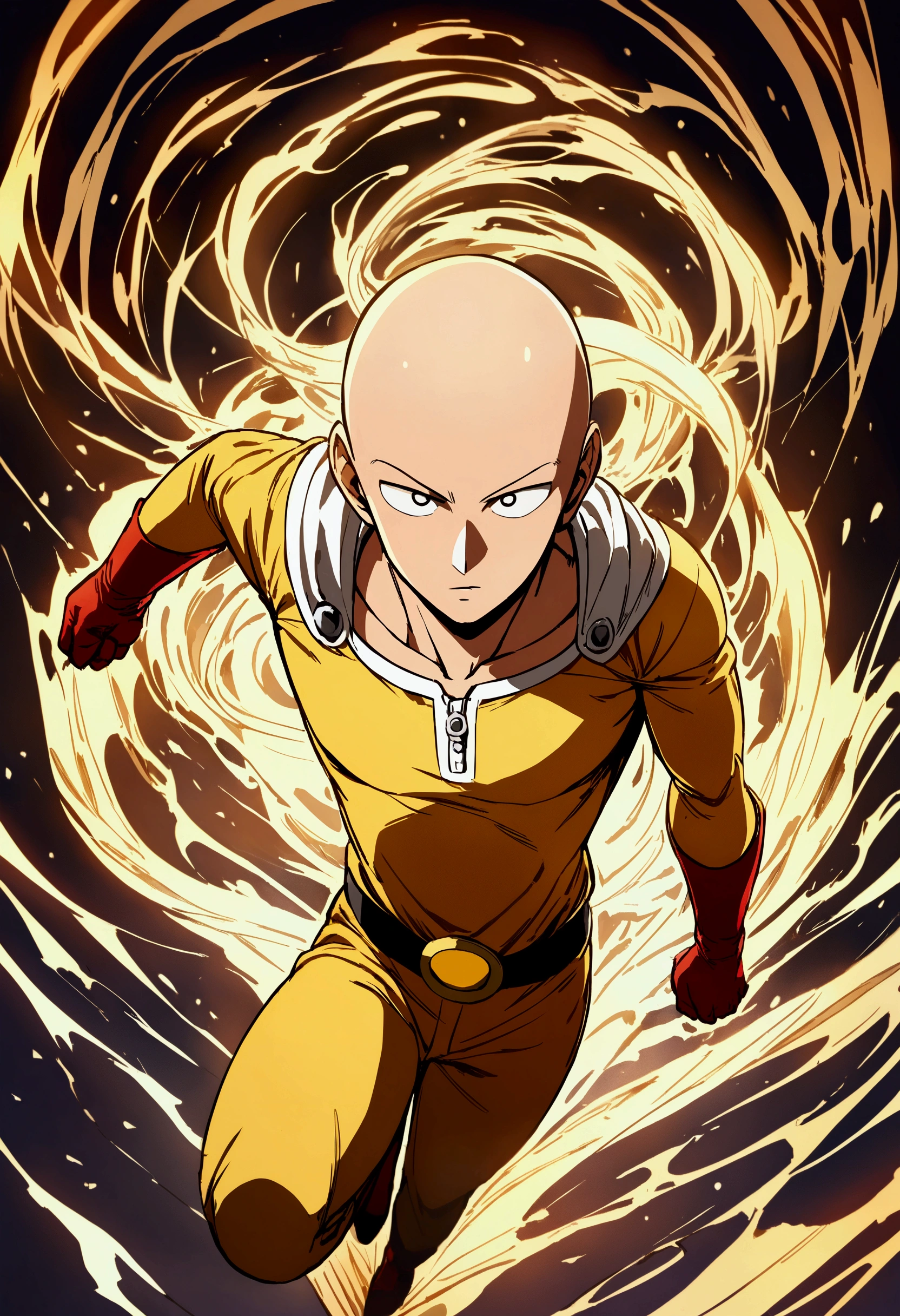 Saitama an anime character who as called one punch man 