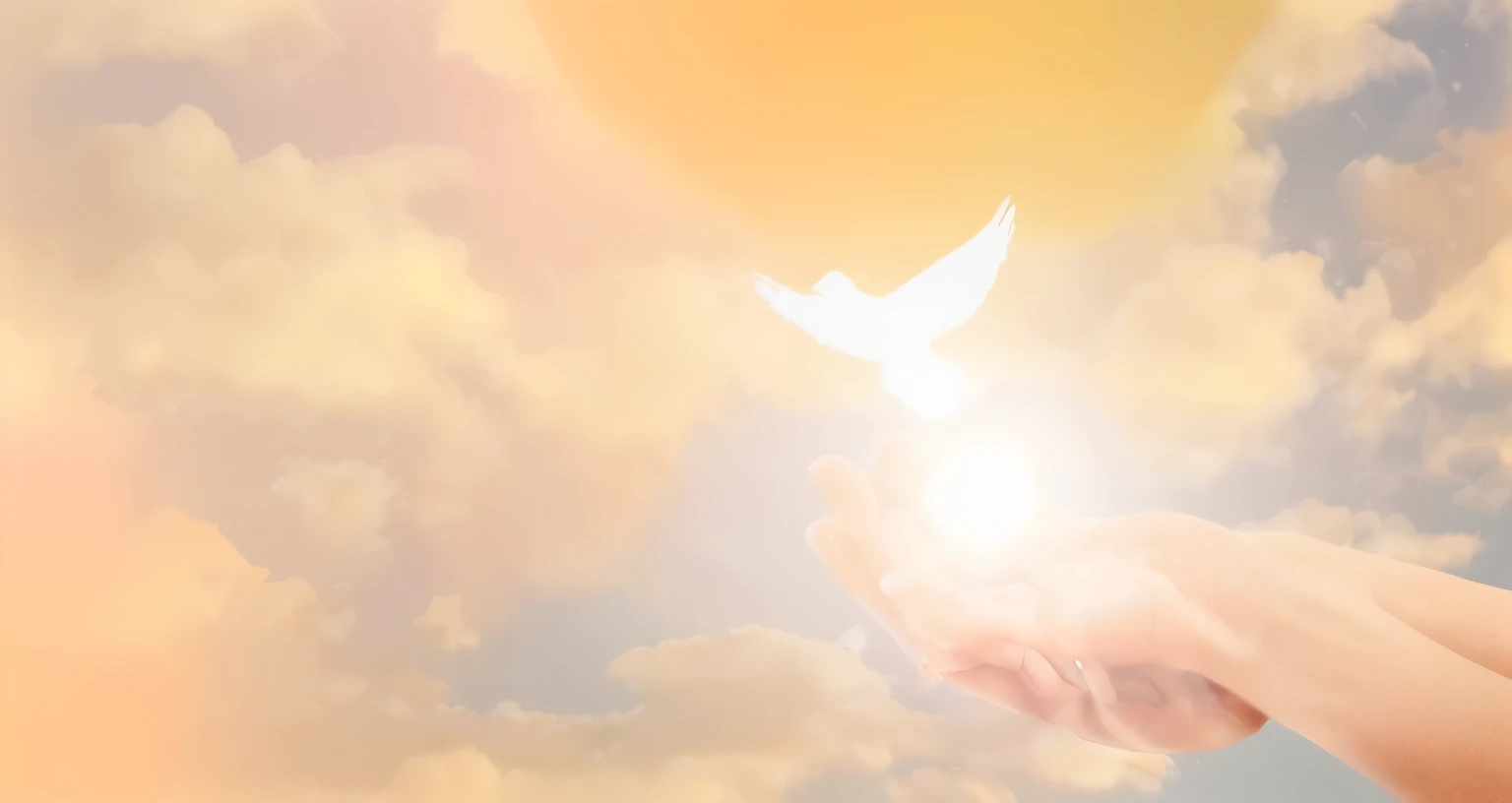 Using the idea of this image, make a logo that symbolizes the friendship of GOD and men, internalizing the message of job 22-21