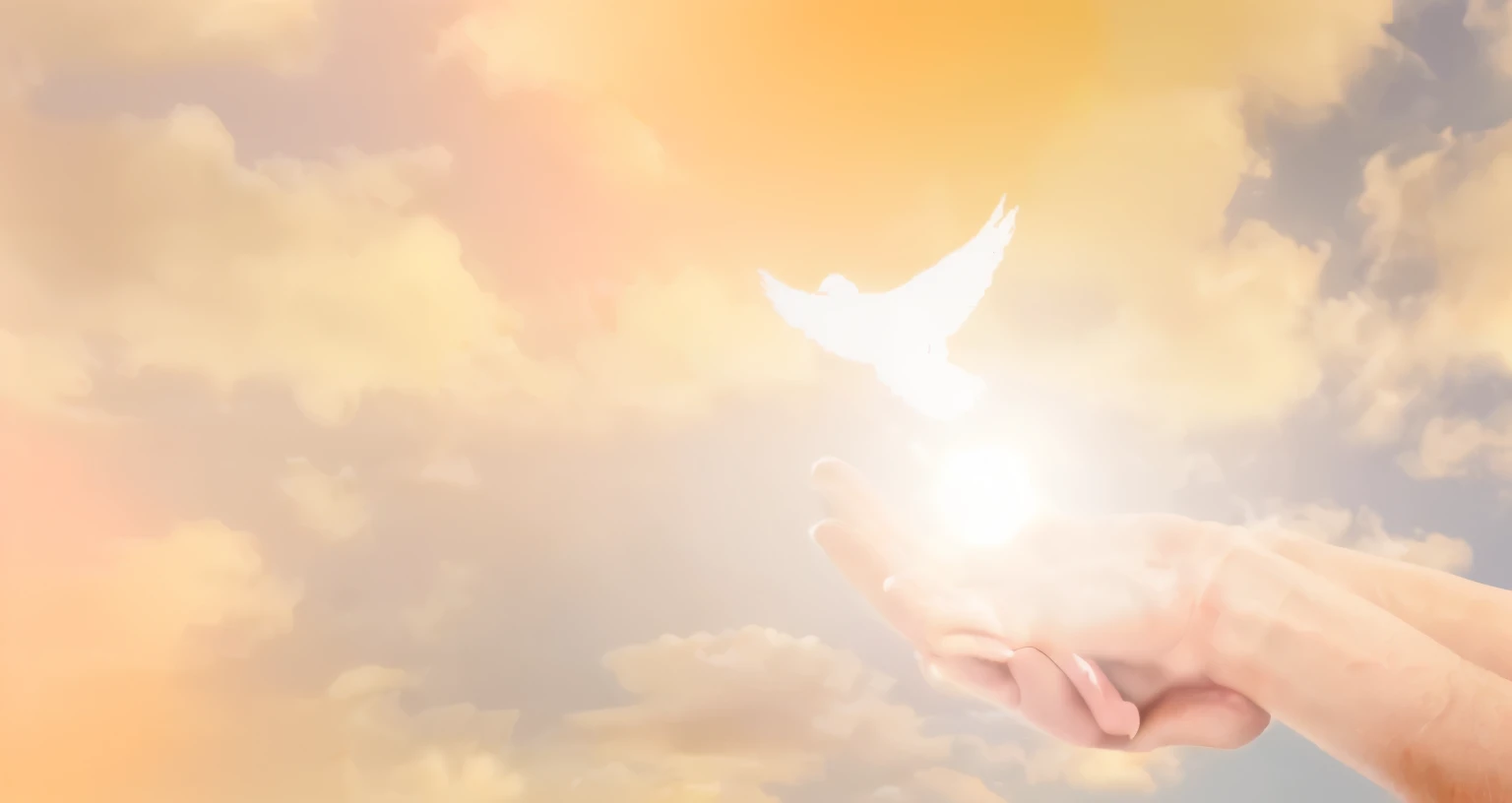 Using the idea of this image, make a logo that symbolizes the friendship of GOD and men, internalizing the message of job 22-21
