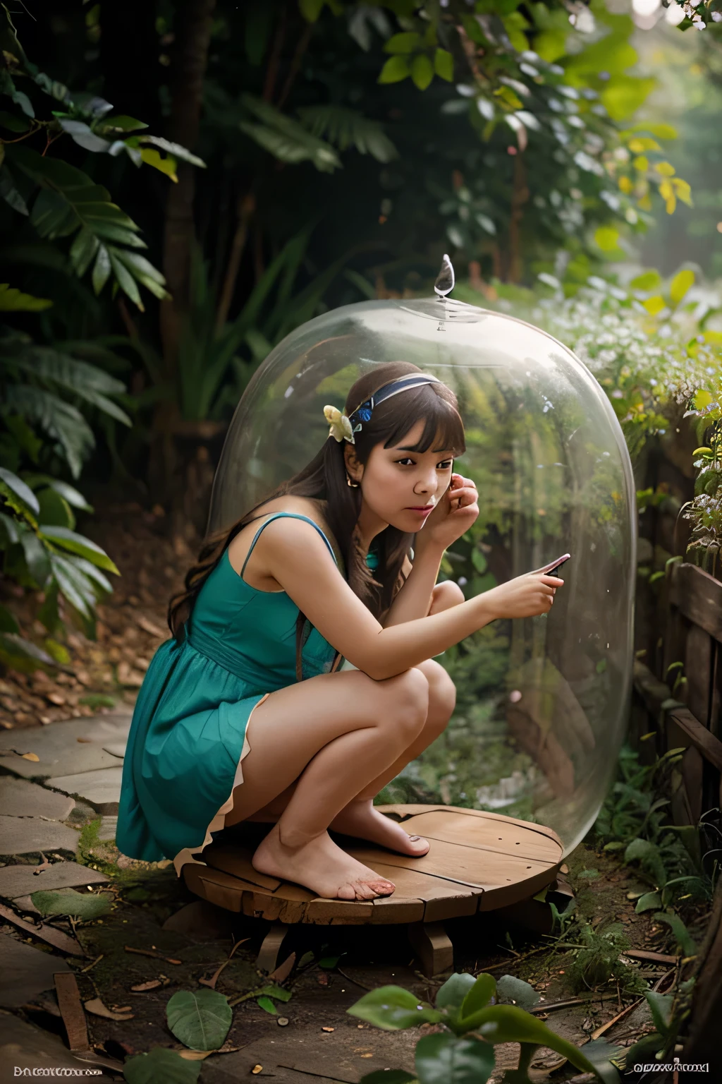 create an image for the fairy tale Thumbelina