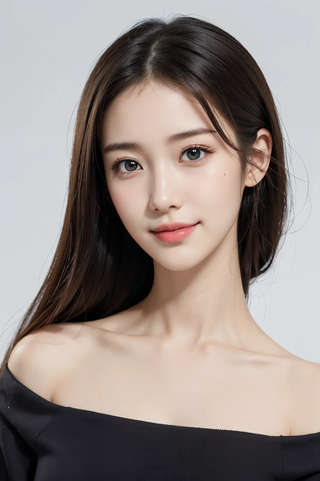 Pure,smile,high detail,high quality,Kizi,tall nose bridge,Side Body,Raised sexy,Bright eyes,Small mouth,(the detail:1.1+textureskin:1.2)