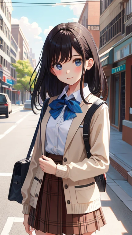 masterpiece, Highest quality, High resolution, Very detailed, Detailed Background, Cinema Lighting, One Girl, young woman, Wear a white shirt, Brown cardigan, long denim pants , smile, wearing Backpack, (Backpack:1.0), travel Backpack, Are standing, whole body, Day, Day光, Outdoor、very cute and beautiful girl,Teen,(Very detailed美しい顔),(White blouse),(smile),Happy,(Beige cardigan:1.2) (Brown shoulder bag),(Brown plaid mini skirt:1.2),zettai ryouiki,
Dynamic pose,hair ornaments,Black Hair,Shopping Street,Town Square,
(Highest quality,masterpiece:1.2),High resolution,Very detailedな,Very detailed,32K,8k resolution,
Intricate details,Movie-like scene,Detailed Background,alone,Dynamic Angle,
Hair blowing in the wind,Beautiful and detailed sky,Cleavage、The wind is blowing up my skirt、The vagina is completely visible、Embarrassed expression