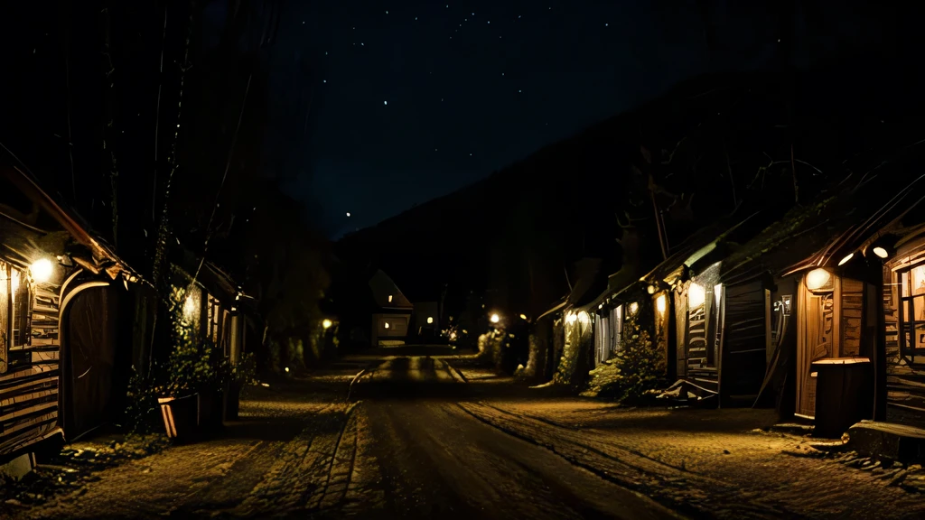 Village night horror dark image