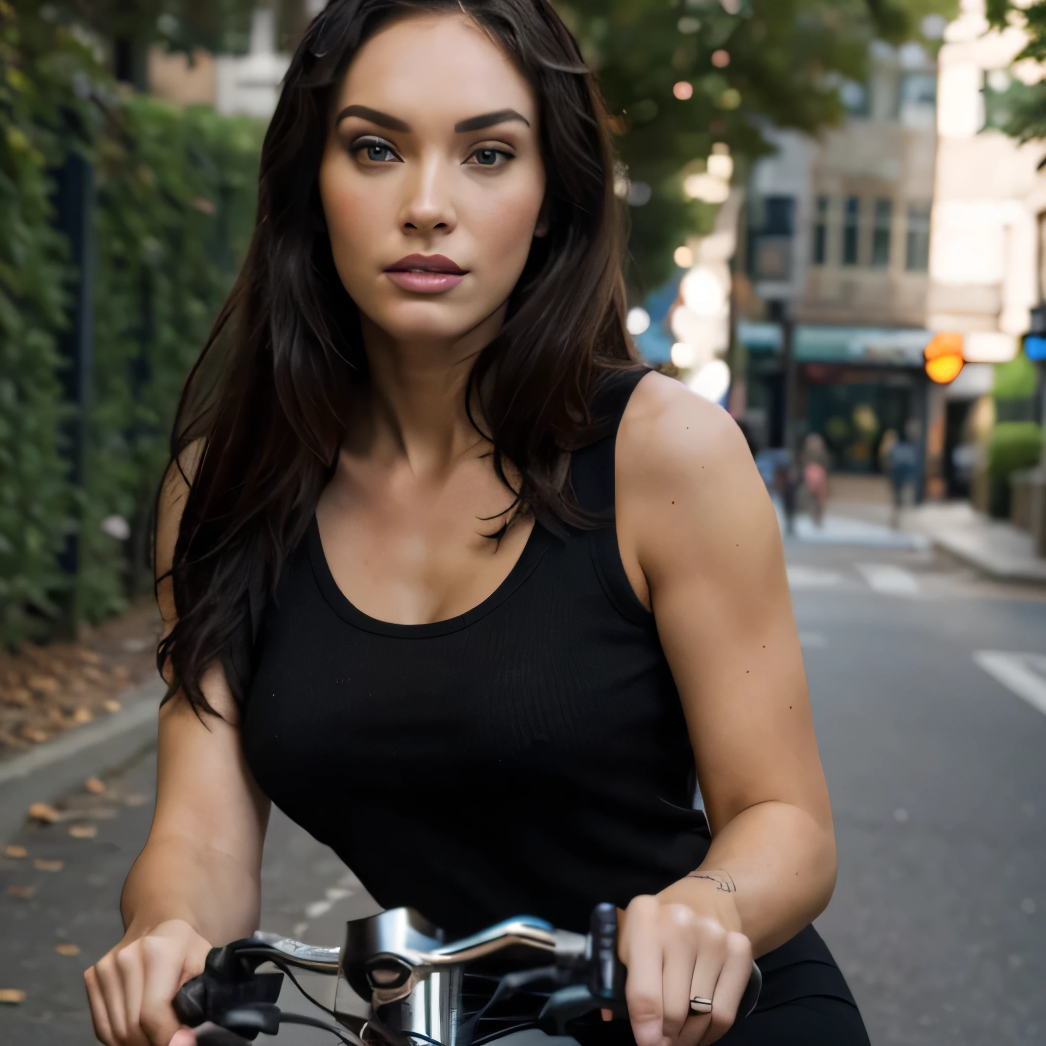 Megan Fox and sport bike
