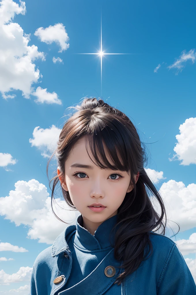 Create an image of the blue sky