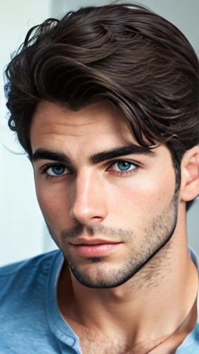 A young handsome Hebrew man focus on face