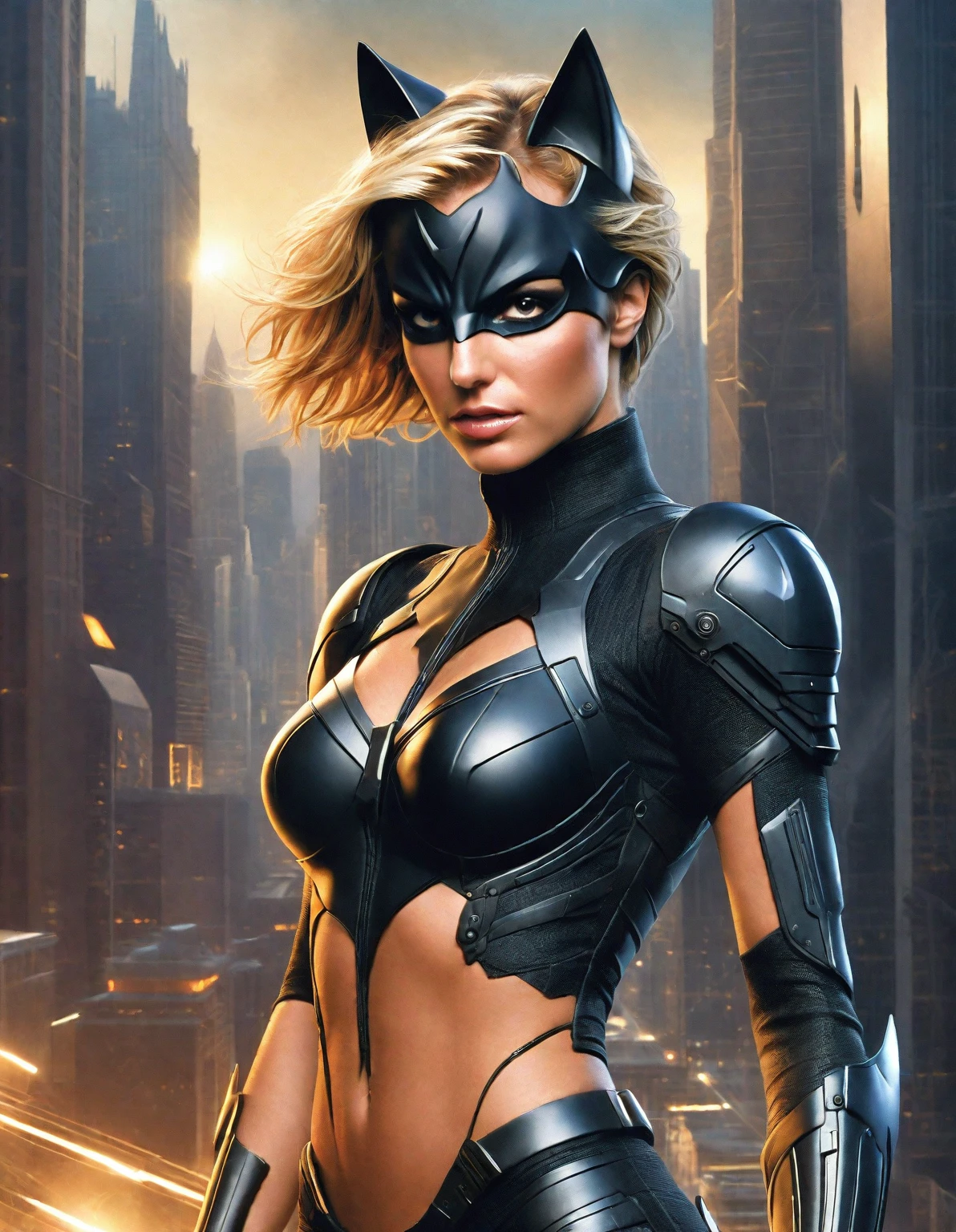 britney spears batman Cat Woman poster with cat ears and a cat suit, as Cat Woman, como Cat Woman, villain, seductive cyberpunk dark fantasy, as Cat Woman, as Cat Woman, angry beautiful cyberpunk goddess, Cat Woman, natalie portman as Cat Woman, as Spider-Woman, , style of raymond swanland, science fiction woman Best quality, realisitic, realisitic, award-winning illustration, (Highly detailed face and skin texture), (fully body), (Complicated Detail: 1.2), (finely detail), (Complicated Detail), (Cinematic Lights, better quality backlight), Sharp lines, sharp focus, offcial art, unity 8k wallpaper , absurdrez, inacreditavelmente absurdrez, huge filesize,- , Fantasyart, RTX,((Closing-up photo by award-winning studio)), , (Shut your mouth), , perfect hands, beautiful detailed eyes, perfect face