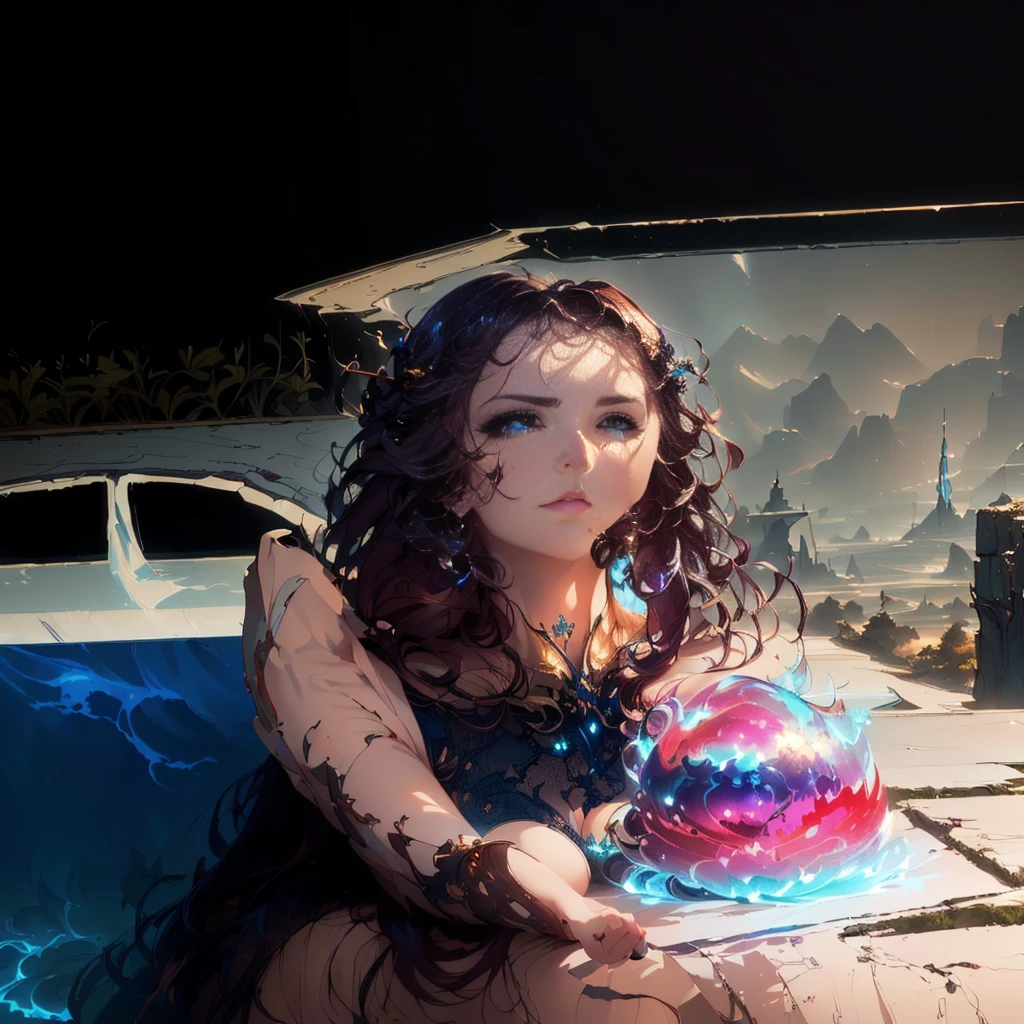 masterpiece, best quality, (extremely detailed CG unity 8k wallpaper), (best quality), (best illustration), (best shadow), absurdres, realistic lighting, (Abyss), beautiful detailed glow, art by PeterMohrBacher,