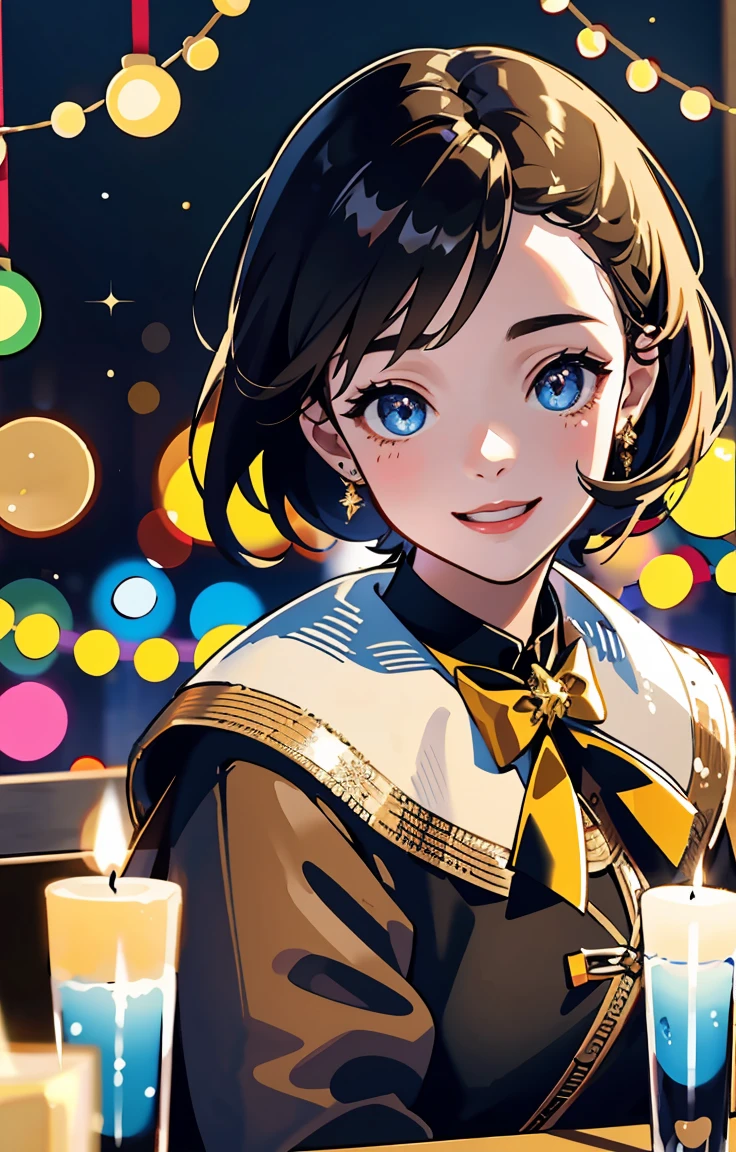 (best quality,4K,8ก,height,Masterpiece:1.2),Very detailed,realistic,gift,table,christmas tree,decorate,Wrapping ,bow,ribbon,gift,holiday spirit,bright colors,warm light,Cozy atmosphere,toy,card,candle,snowflake,fun,celebration,exquisite details,exciting surprise,glitter jewelry,sparkling,beautifully wrapped,Children are excited,expectation,Festive mood,Magical atmosphere,Pleasant moment,wonderful memories,family gathering,Cheerful face,Christmas magic,extravagant,abundance of gift,HDR,UHD,studio lighting,ภาพวาดที่Very detailed,Sharp focus,Physical rendering,professional,bright colors,Bokeh.