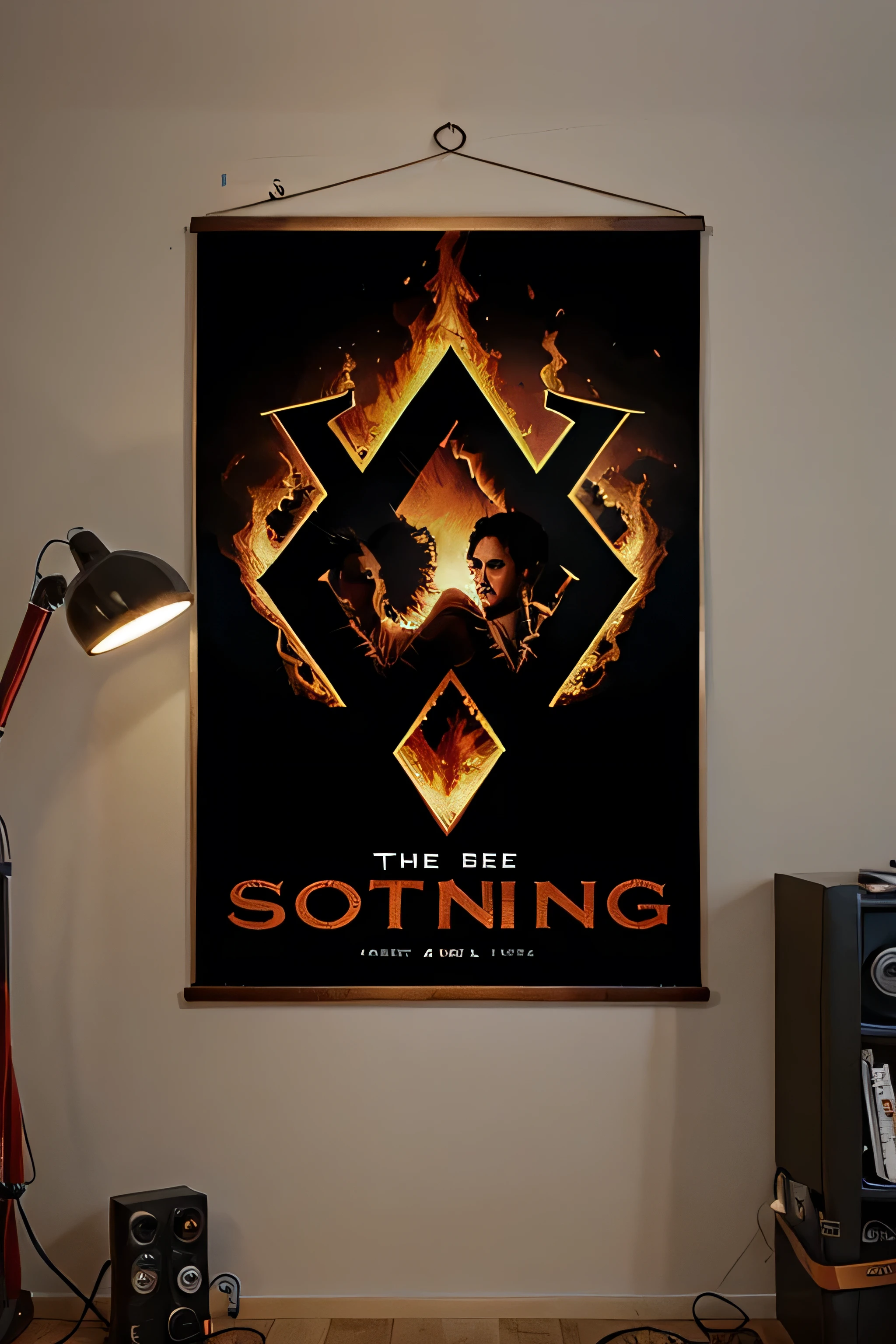burning poster, rock band,